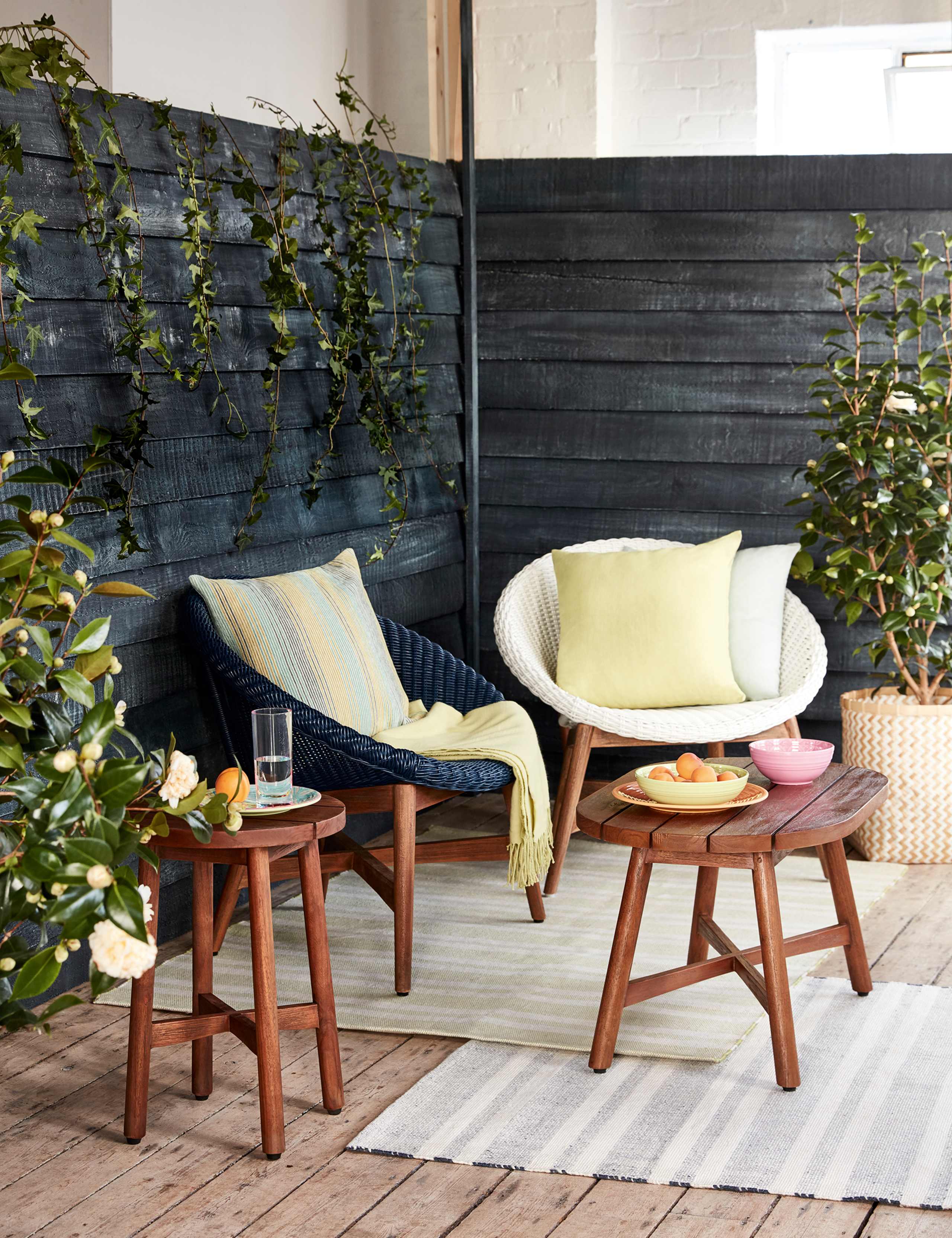 Capri Teak Chair - White 2 of 9
