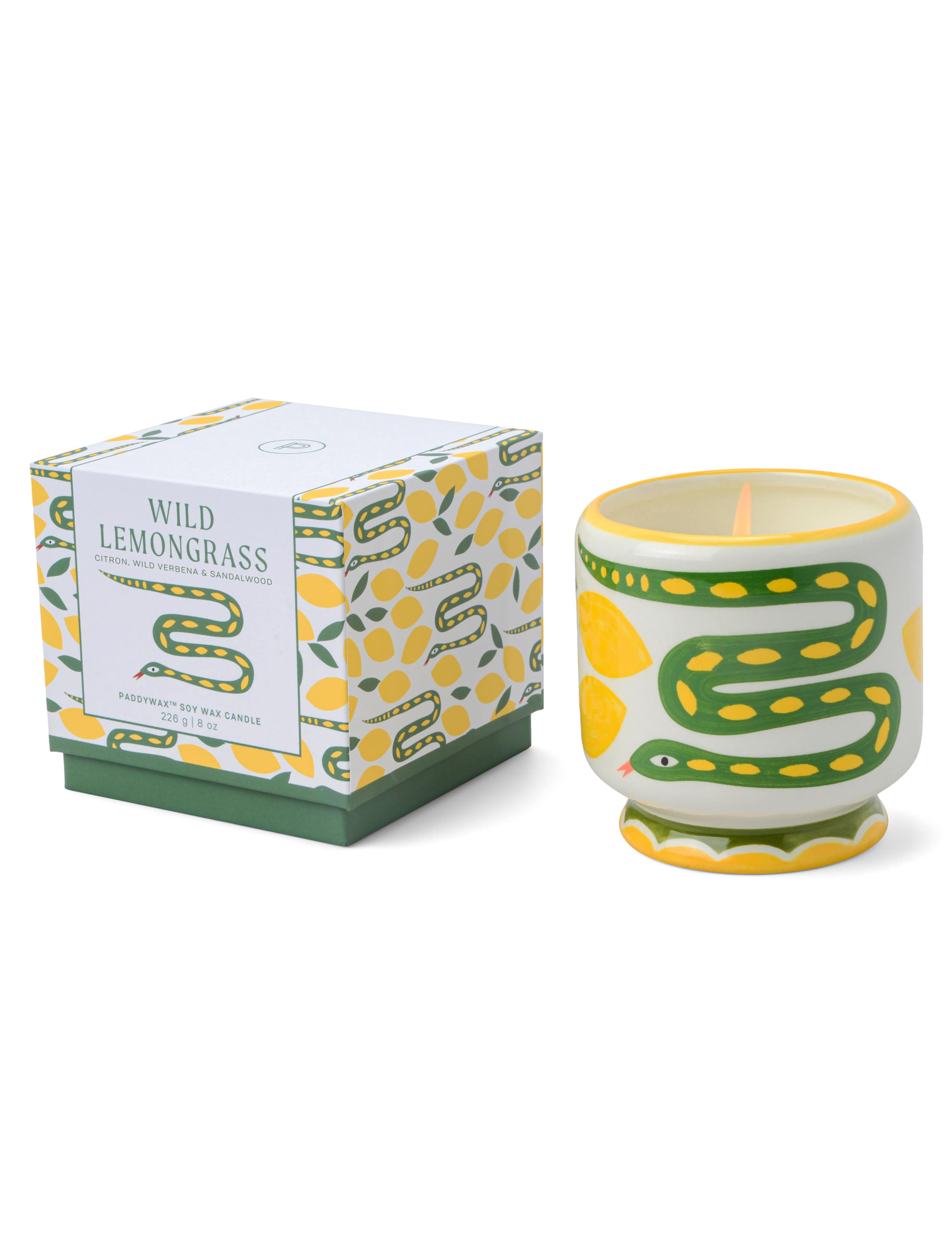 Adopo Snake Wild Lemongrass Ceramic Candle 226g 3 of 4