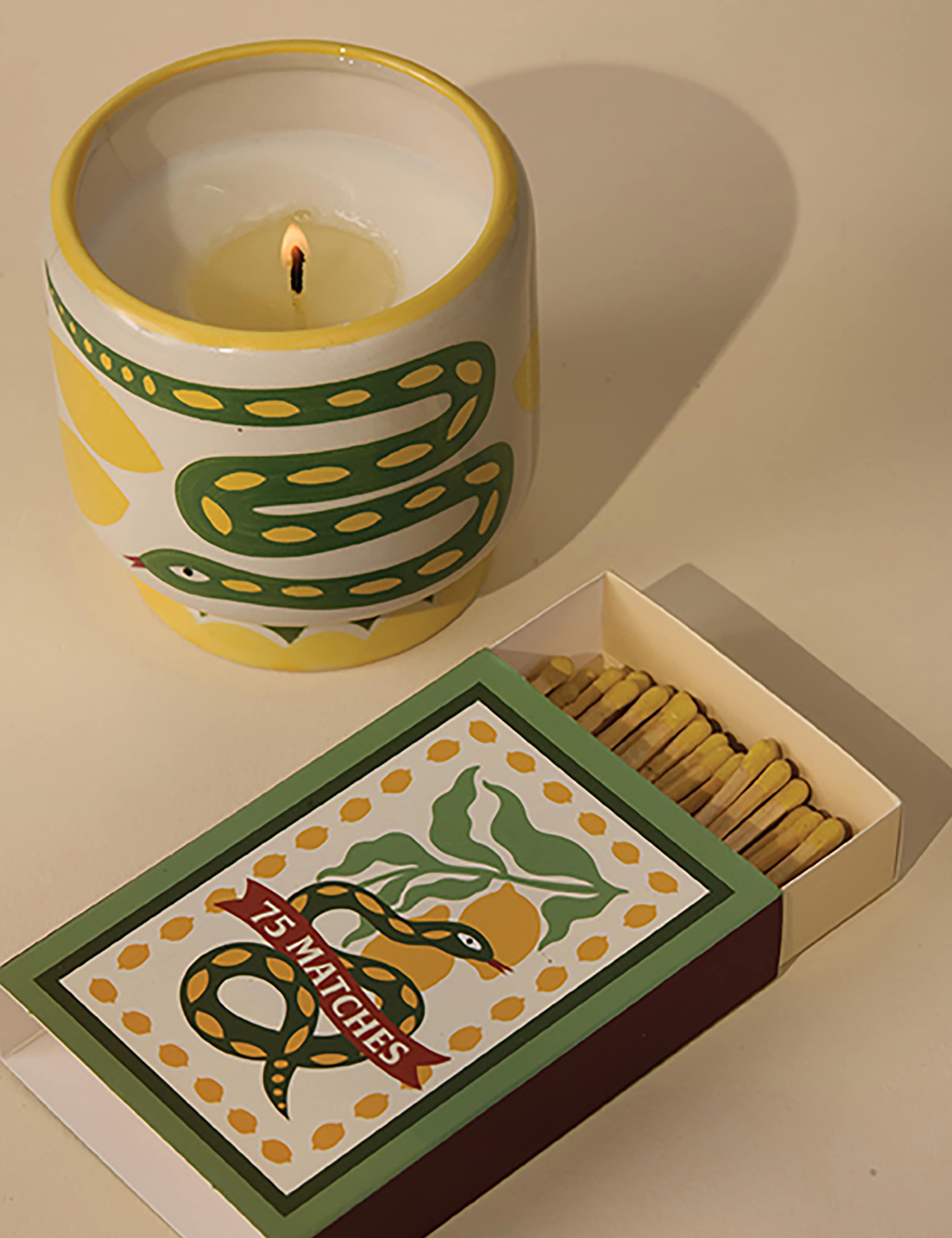 Adopo Snake Wild Lemongrass Ceramic Candle 226g 4 of 4