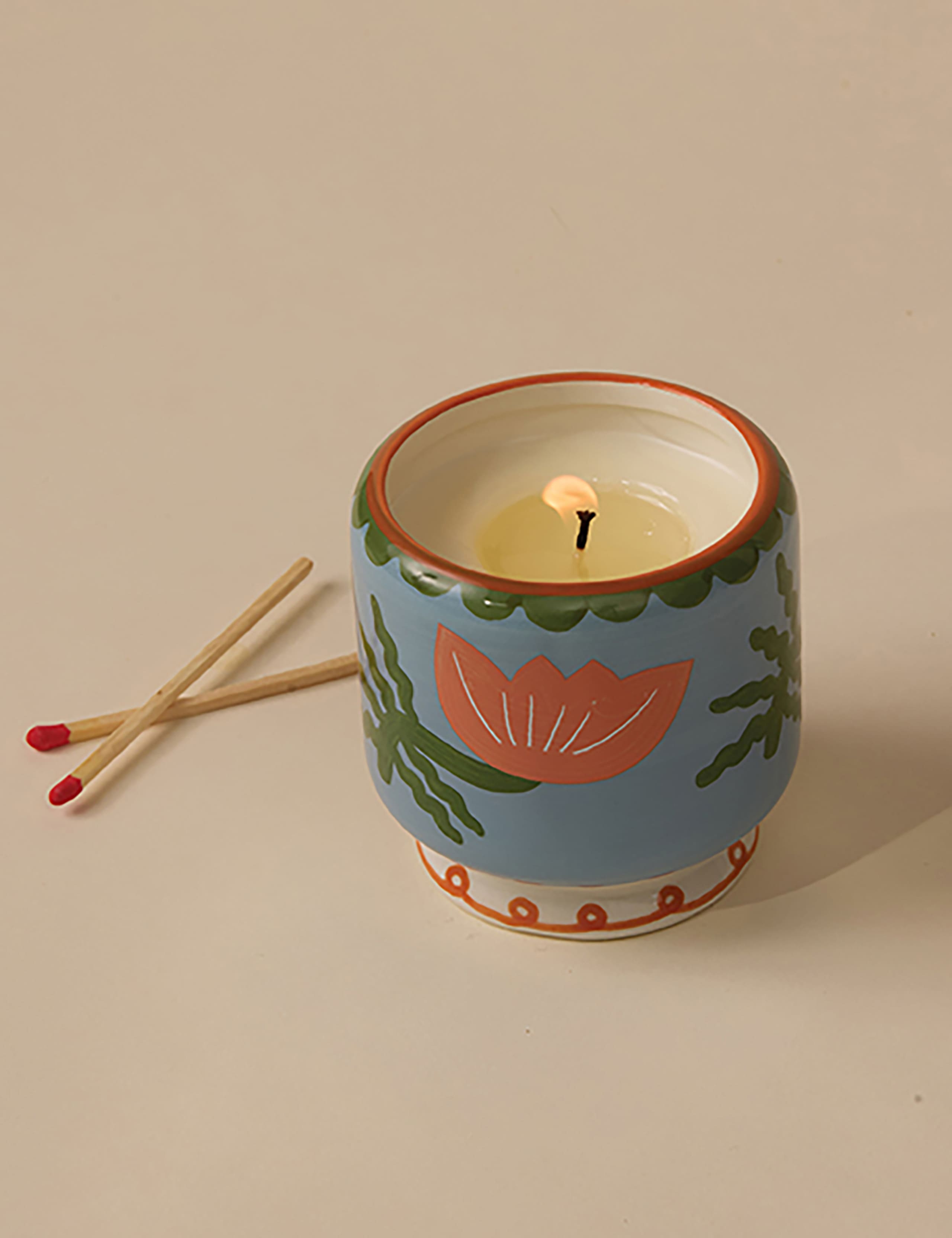 Adopo Flower Cactus Flower Ceramic Candle 226g 3 of 3