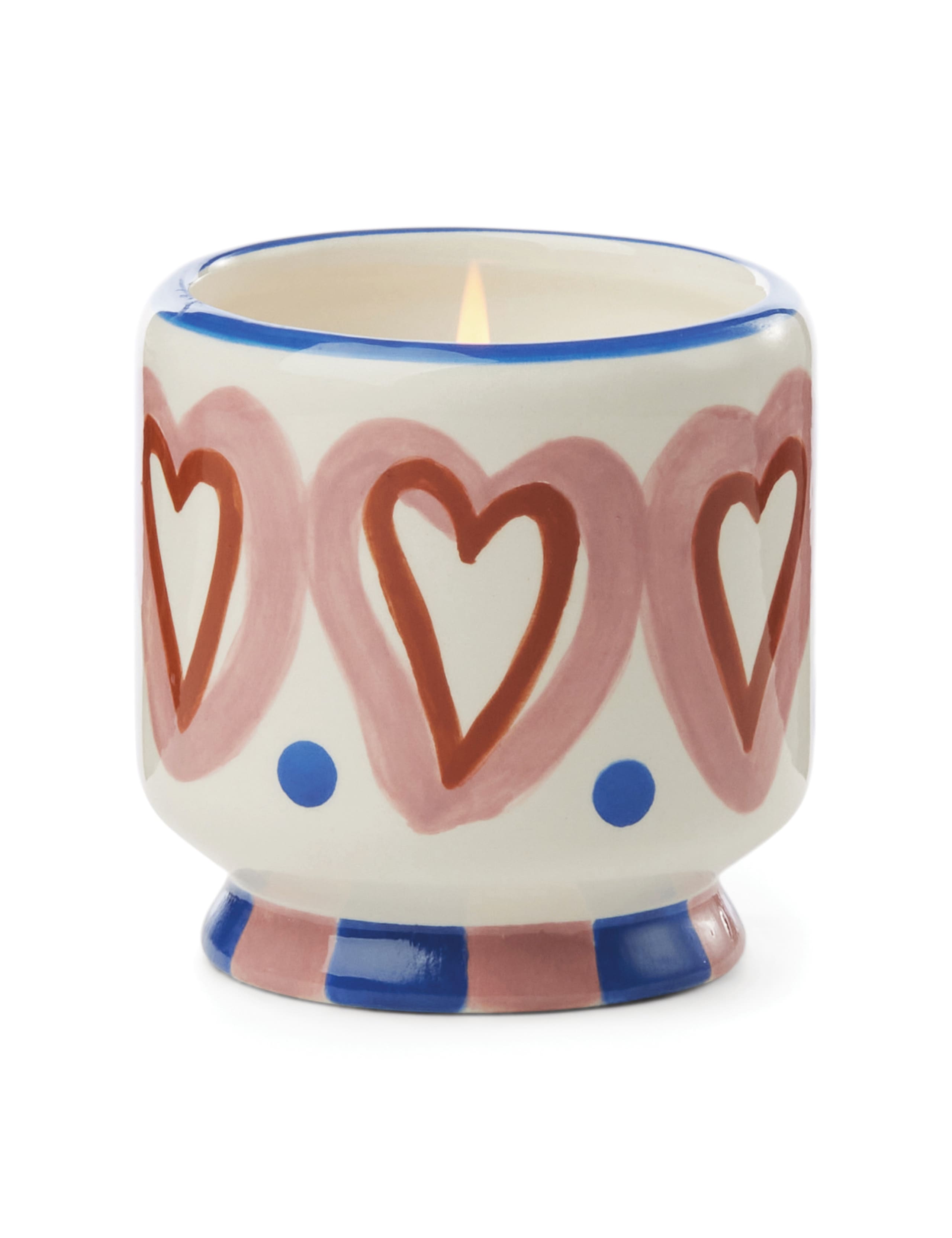 Adopo Hearts Rosewood Vanilla Ceramic Candle 226g 1 of 3