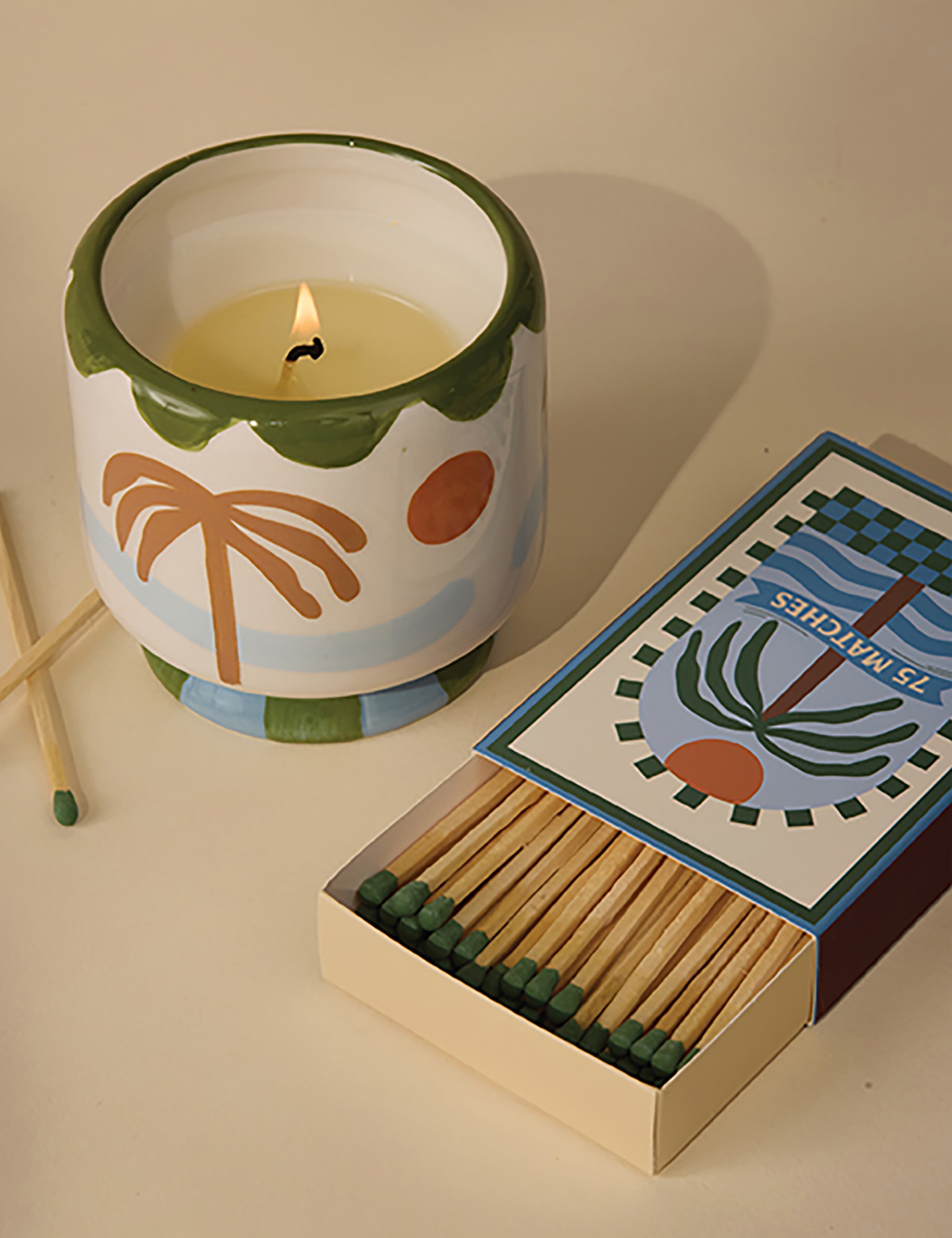 Adopo Palm Tree Lush Palms Ceramic Candle 226g 4 of 4