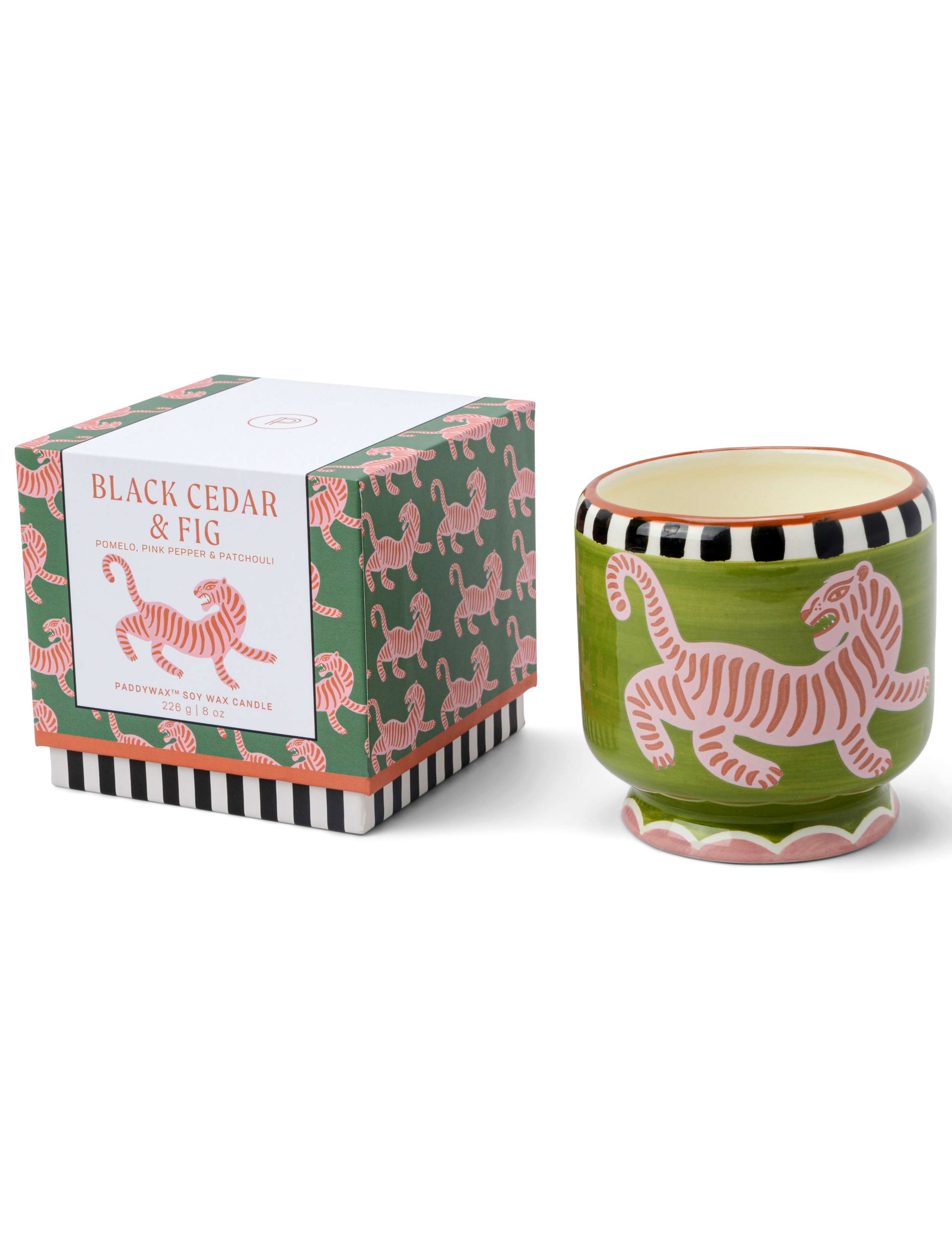 Adopo Tiger Cedar & Fig Ceramic Candle 226g 2 of 3