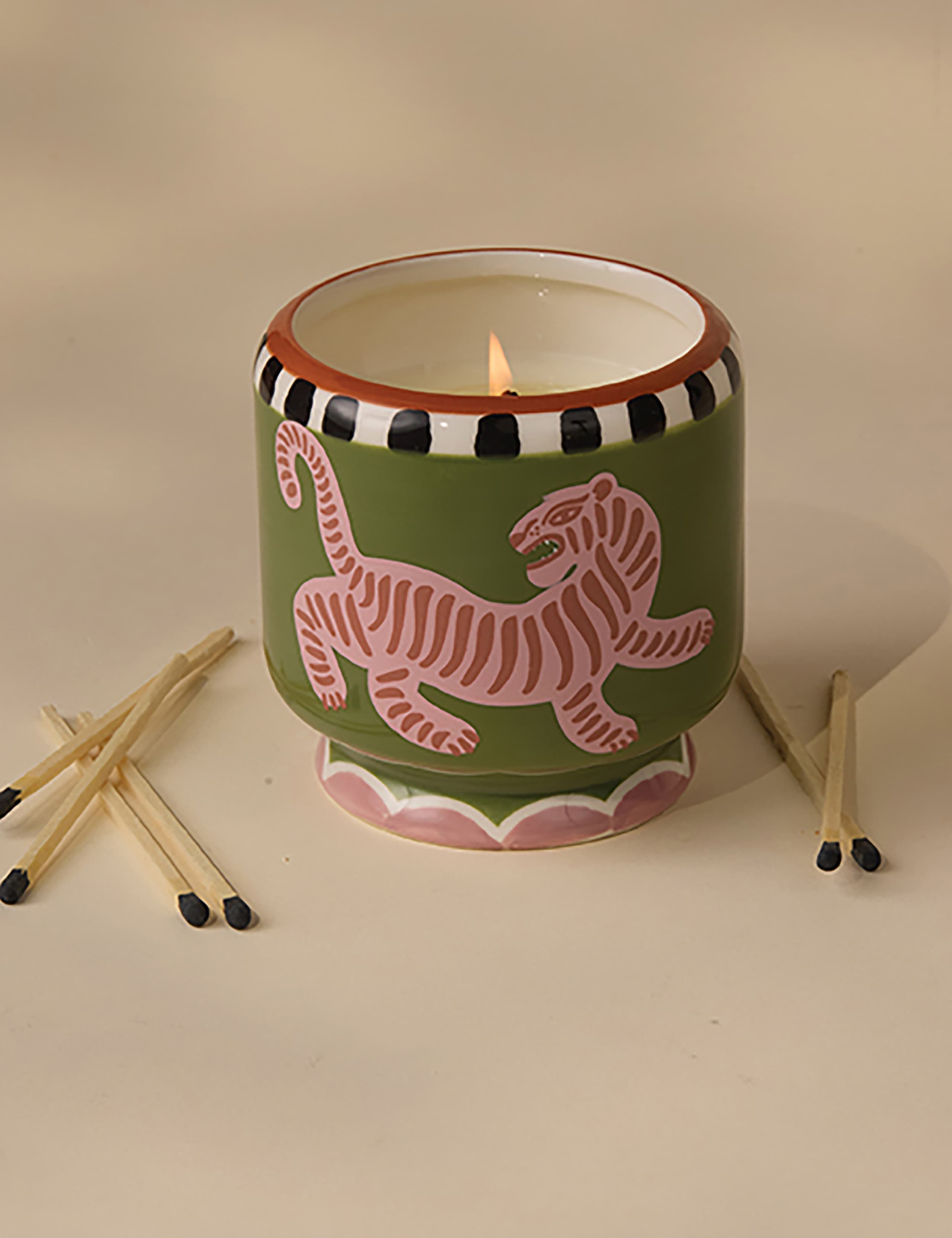 Adopo Tiger Cedar & Fig Ceramic Candle 226g 3 of 3