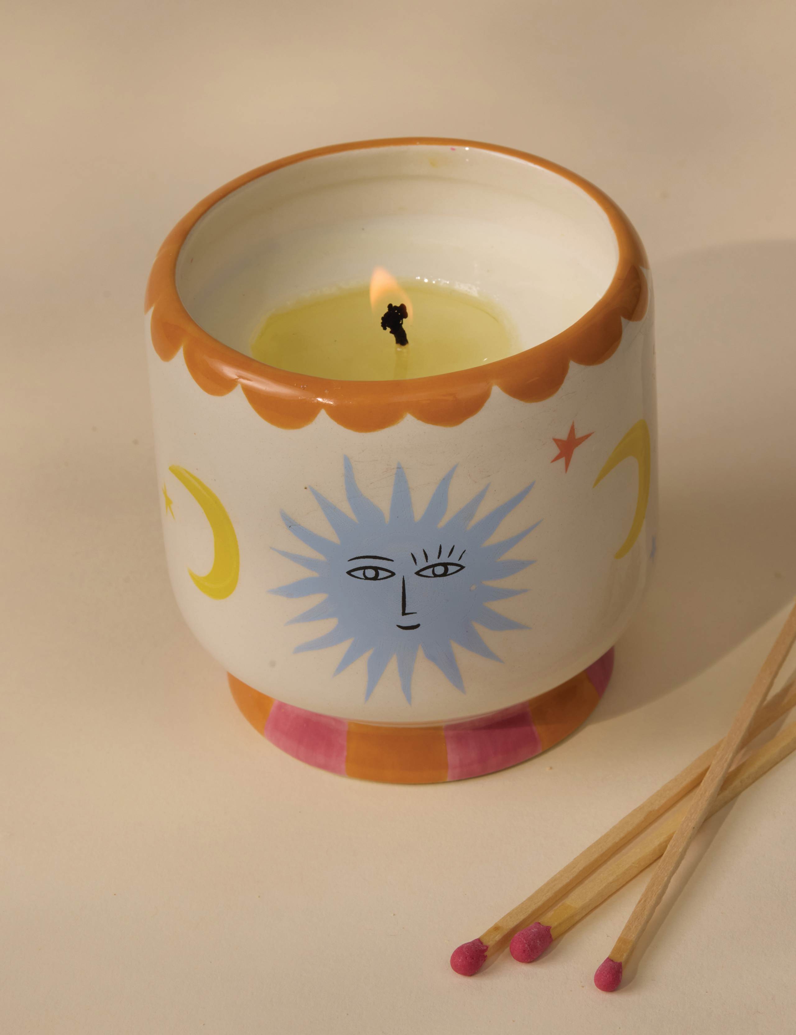 Adopo Sun Orange Blossom Ceramic Candle 226g 4 of 4