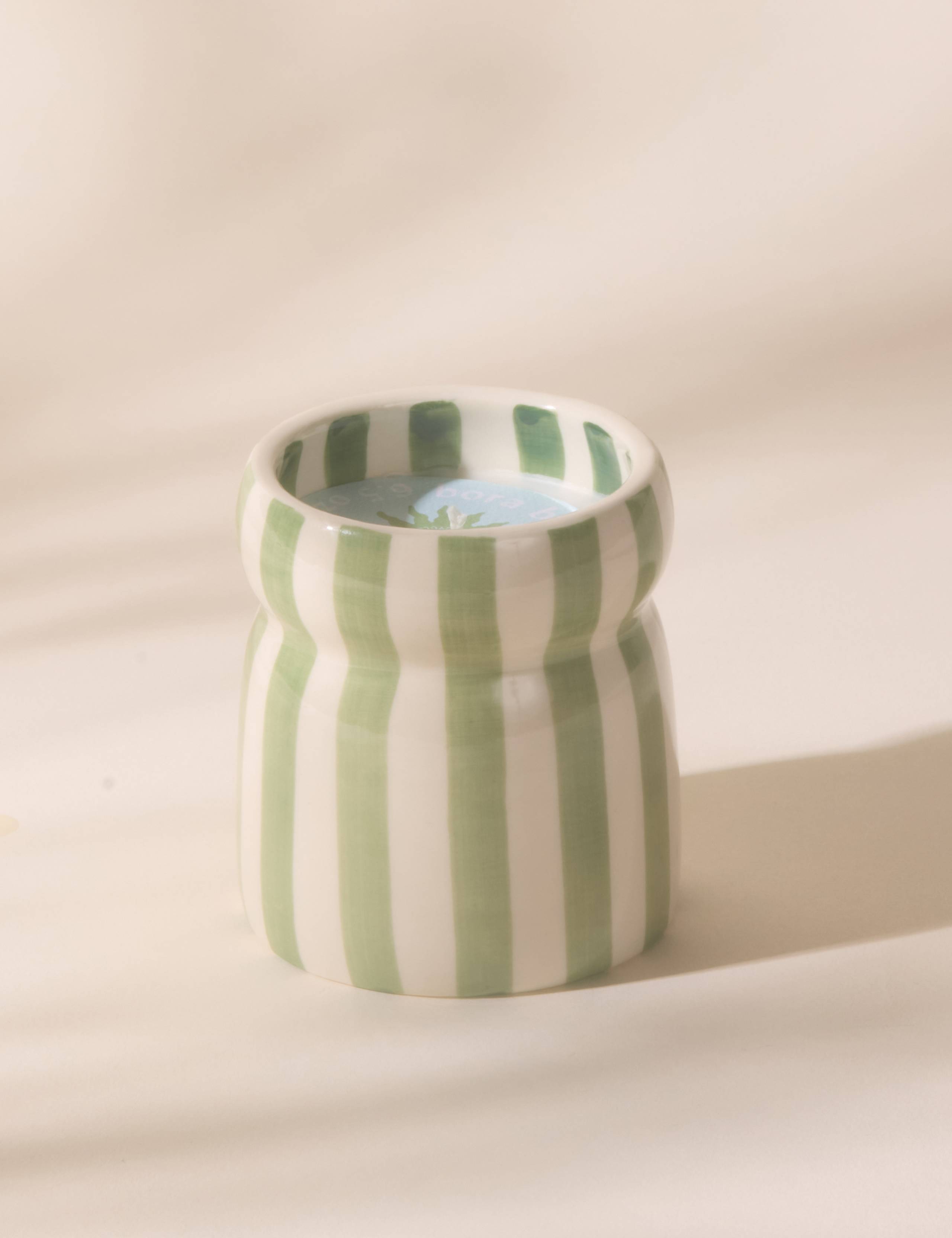 Cabana Bora Bora Striped Ceramic Boxed Candle 184g 3 of 3
