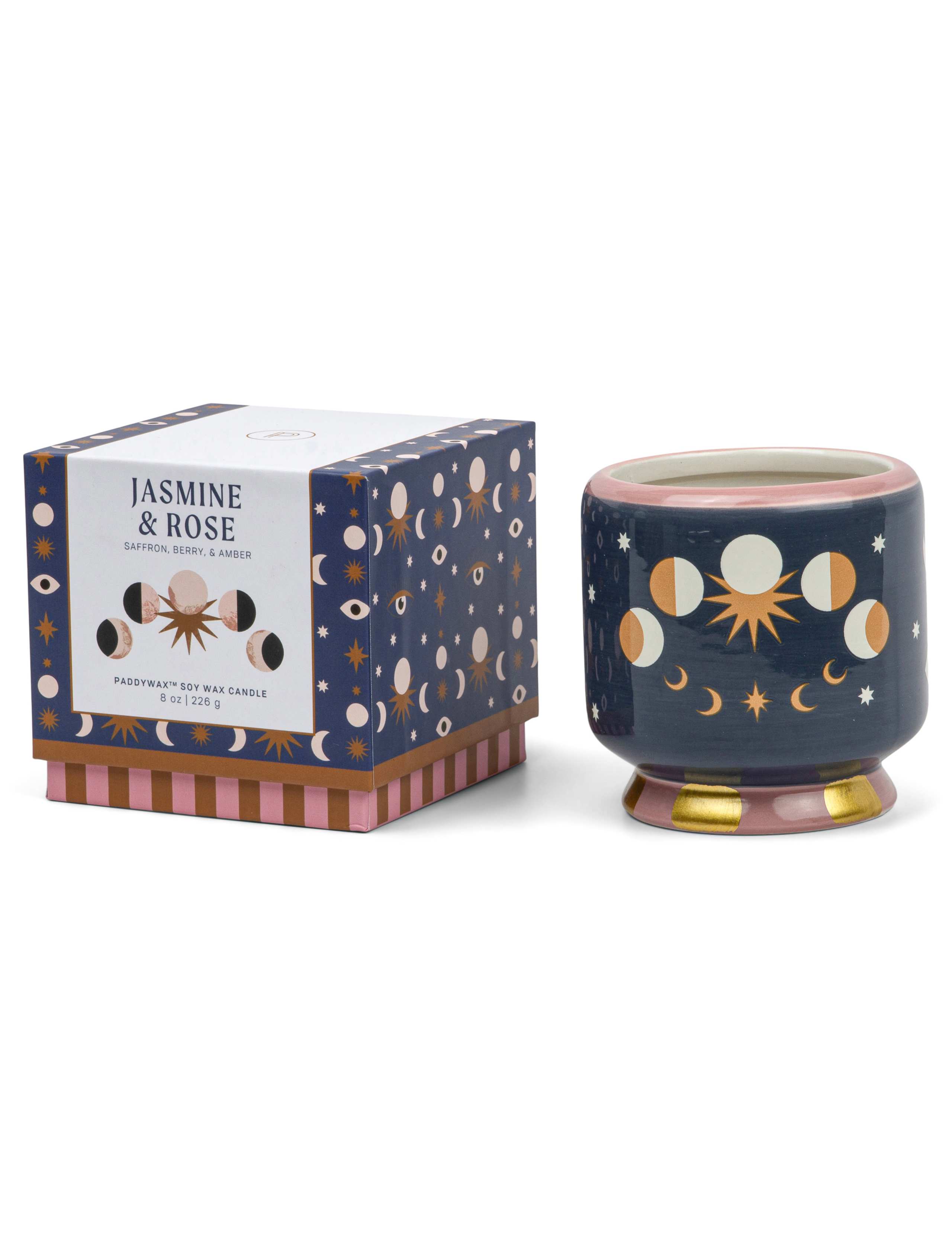 Adopo Moon Phases Jasmine & Rose Boxed Ceramic Candle 226g 2 of 4