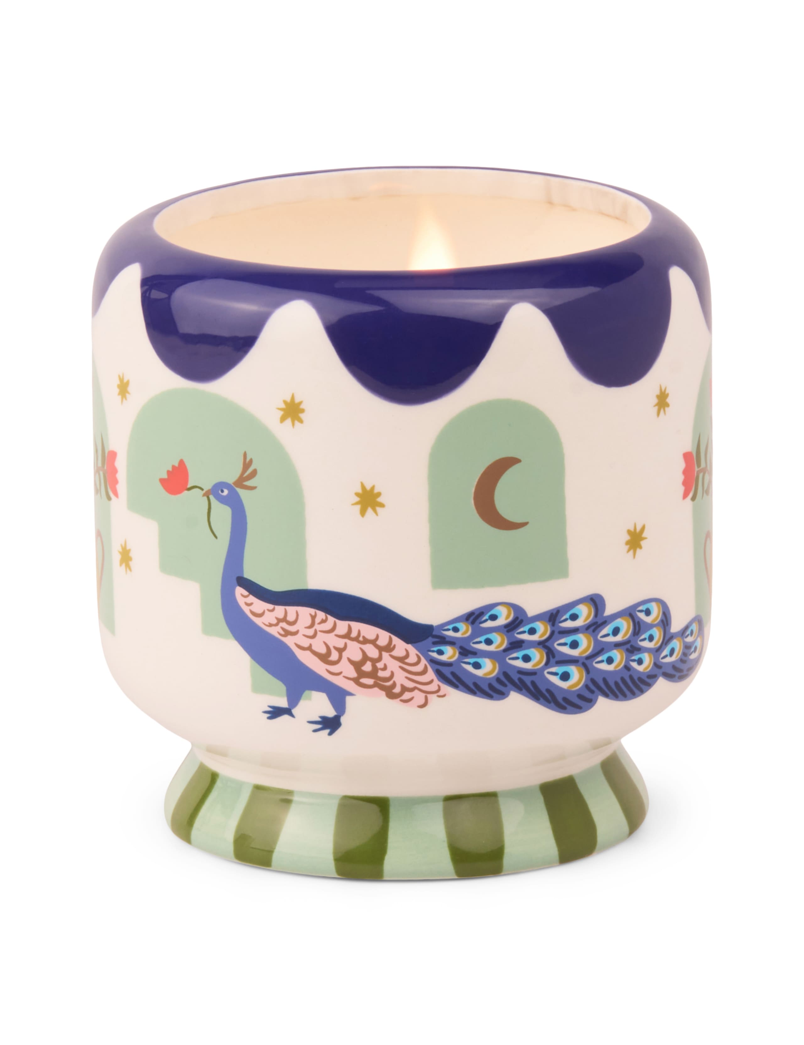 A Dopo Peacock Misted Lime Ceramic Candle 226g 2 of 4