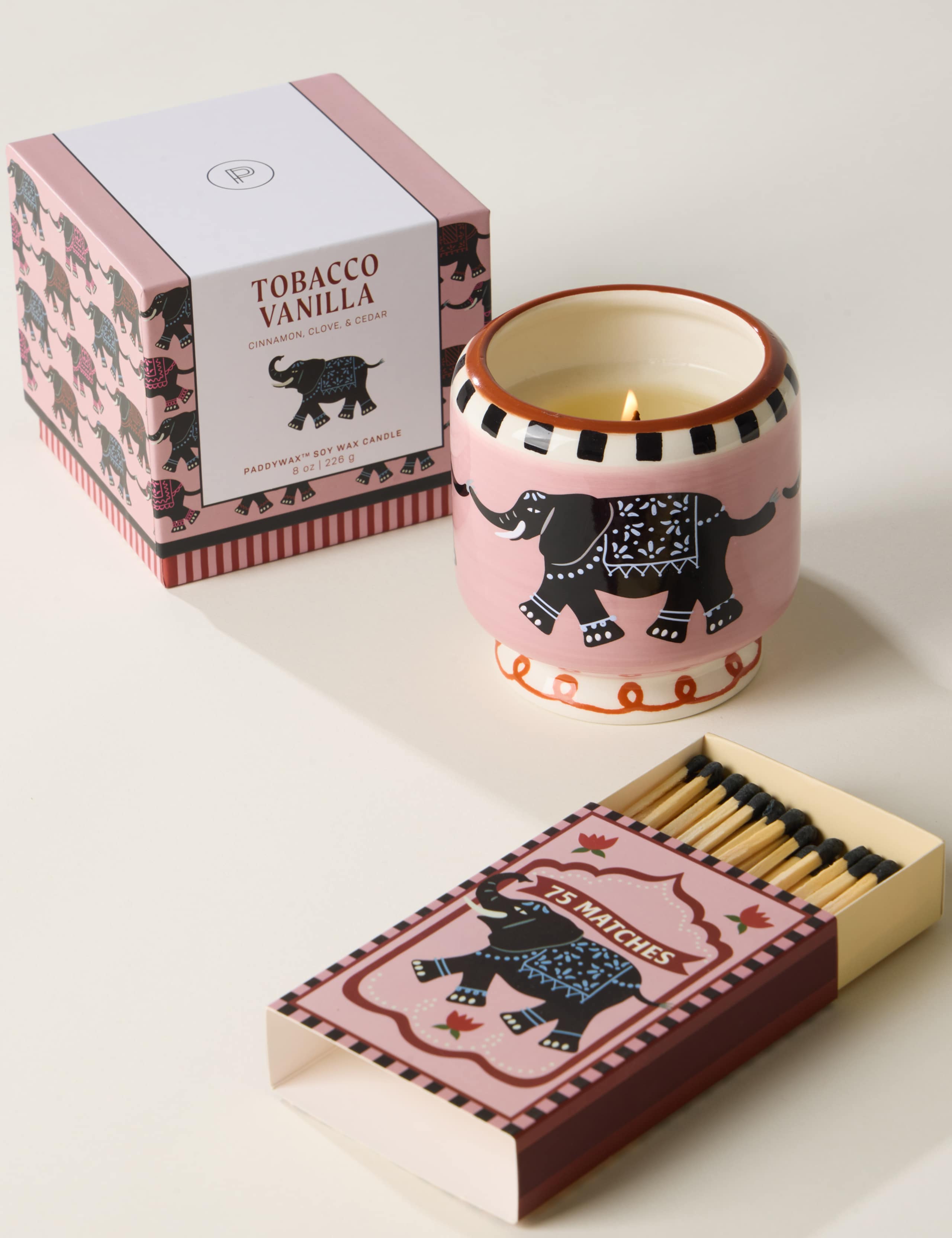 A Dopo Elephant Tobacco Vanilla Ceramic Candle 226g 4 of 4
