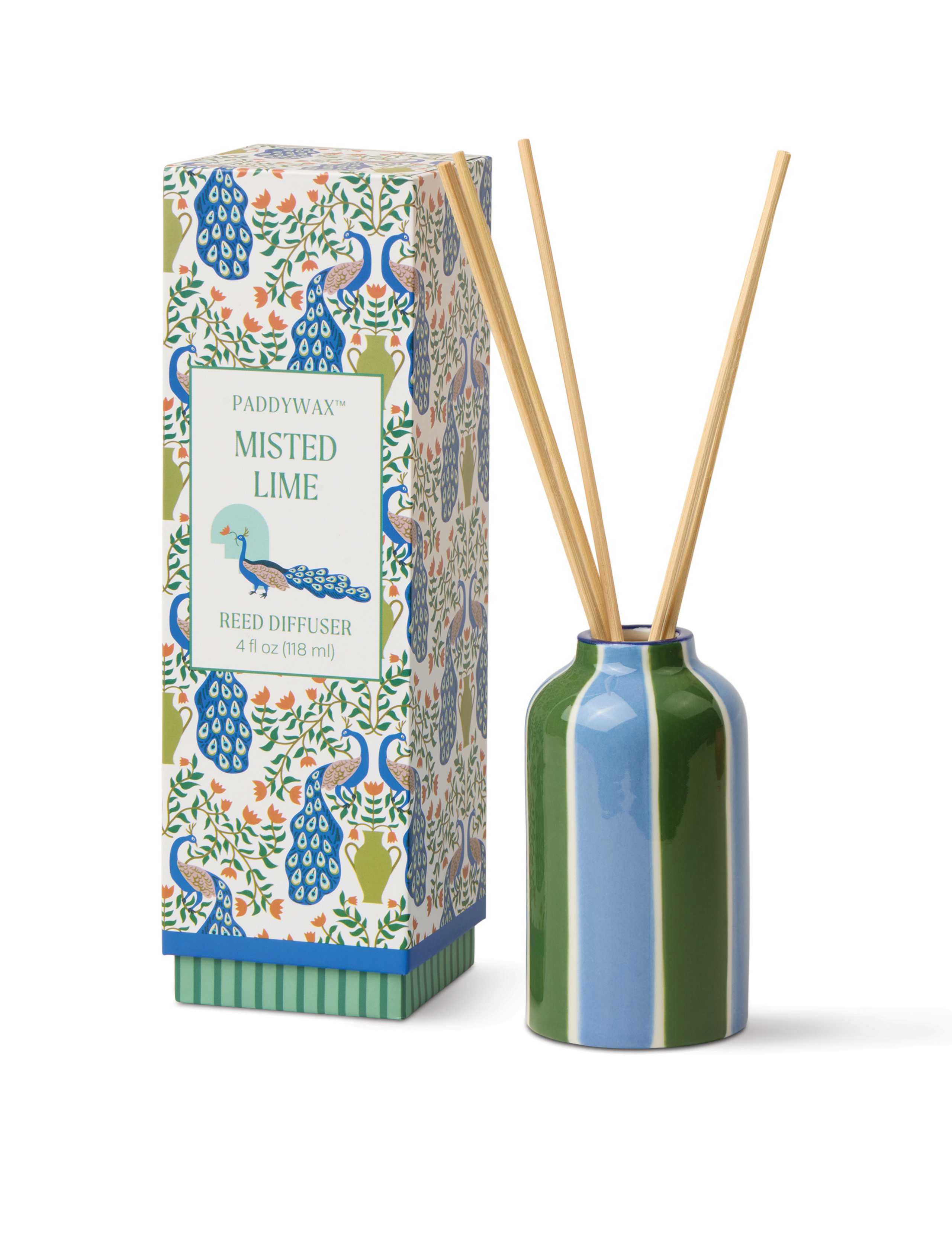 A Dopo Peacock Misted Lime Ceramic Diffuser 118ml 1 of 4