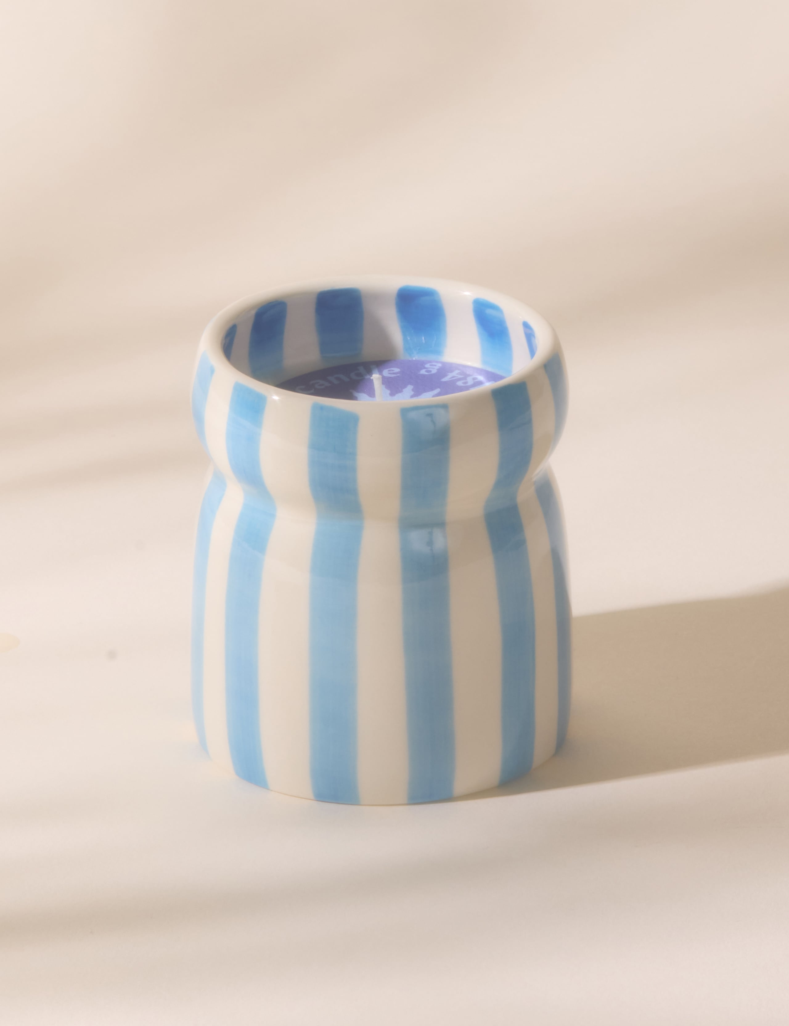 Cabana Lost at Sea Striped Ceramic Boxed Candle 184g 3 of 3