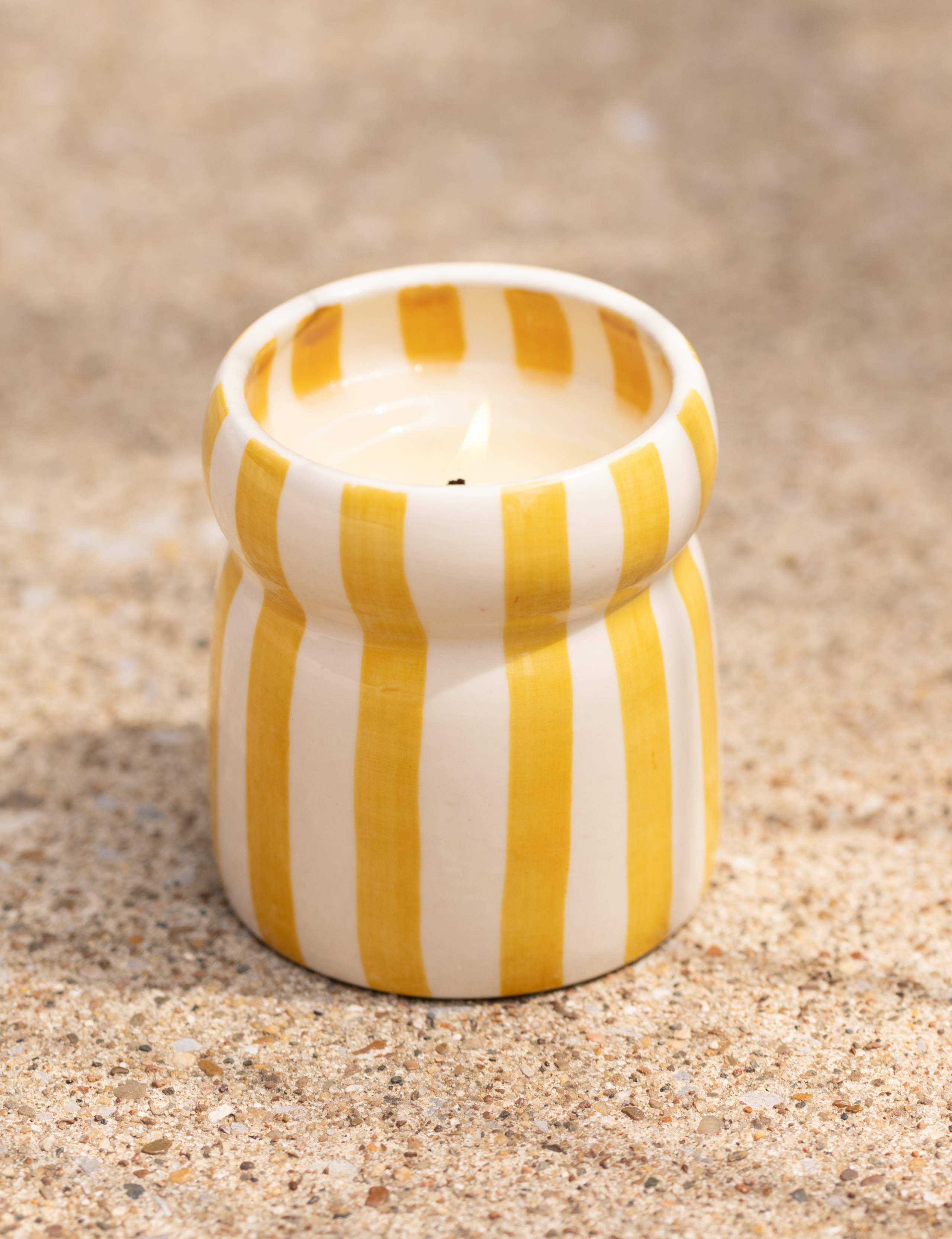 Cabana Gold Coast Striped Ceramic Boxed Candle 184g 3 of 3