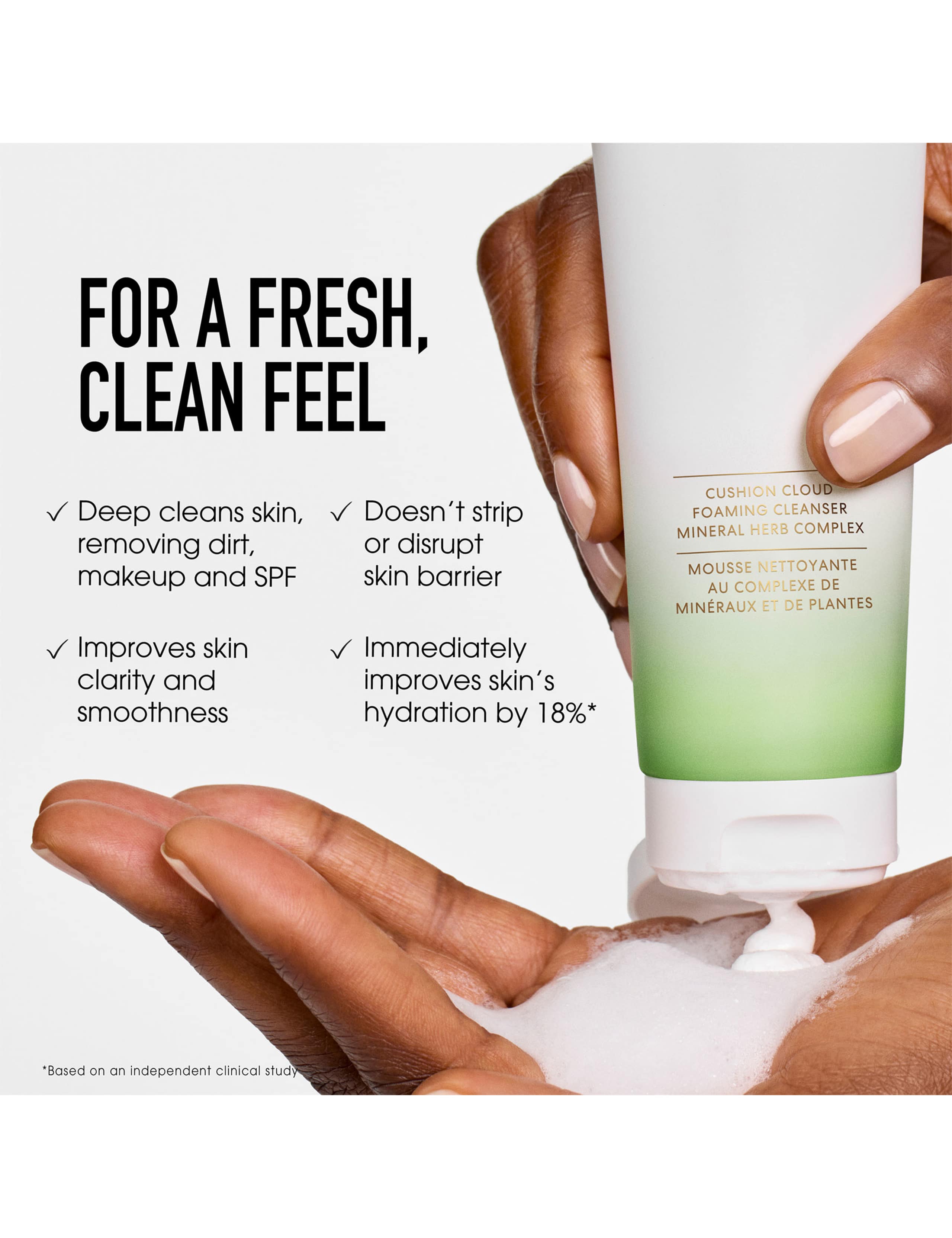 SKINLONGEVITY® Cushion Cloud Foaming Cleanser Mineral Herb Complex 120ml 4 of 8