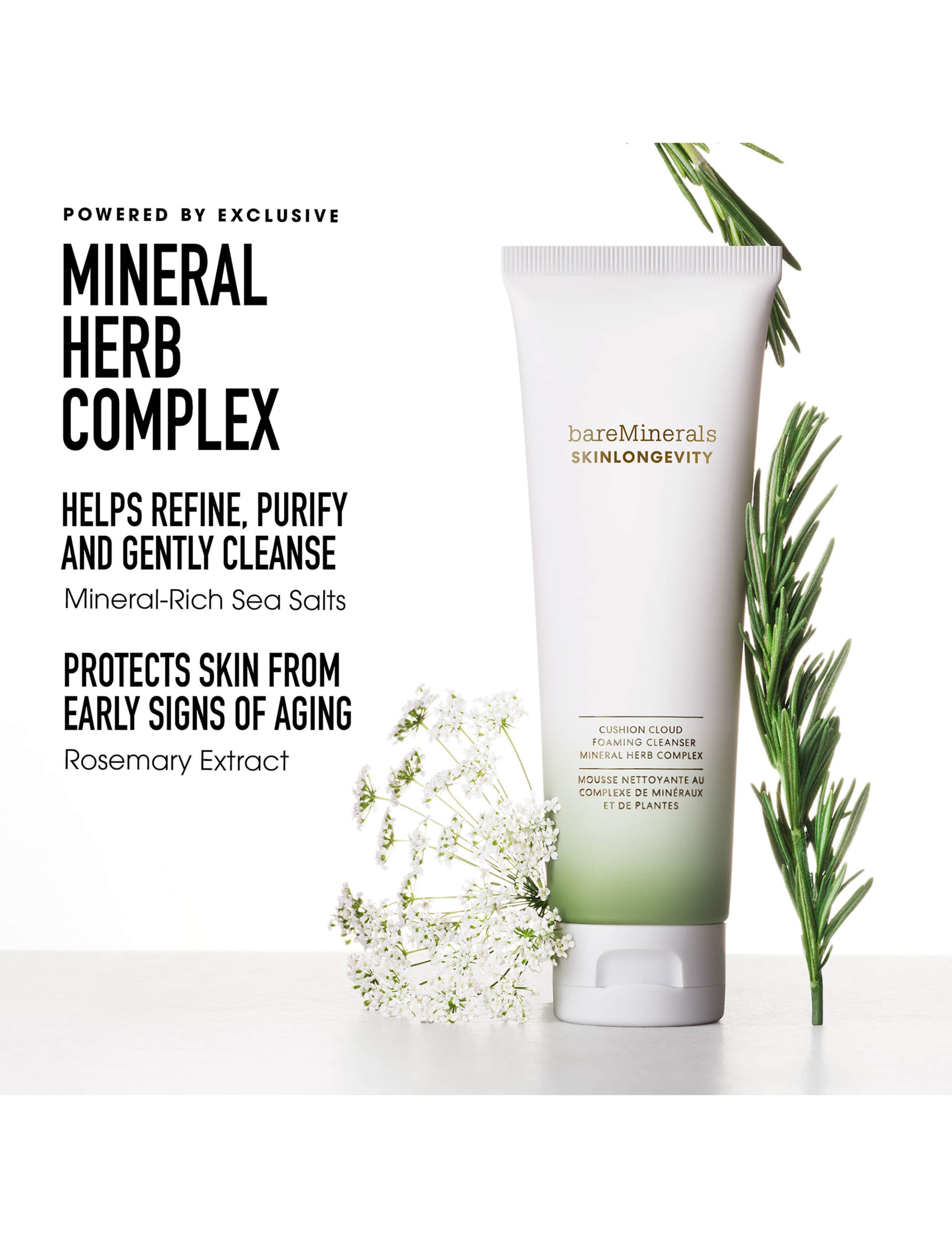 SKINLONGEVITY® Cushion Cloud Foaming Cleanser Mineral Herb Complex 120ml 5 of 8