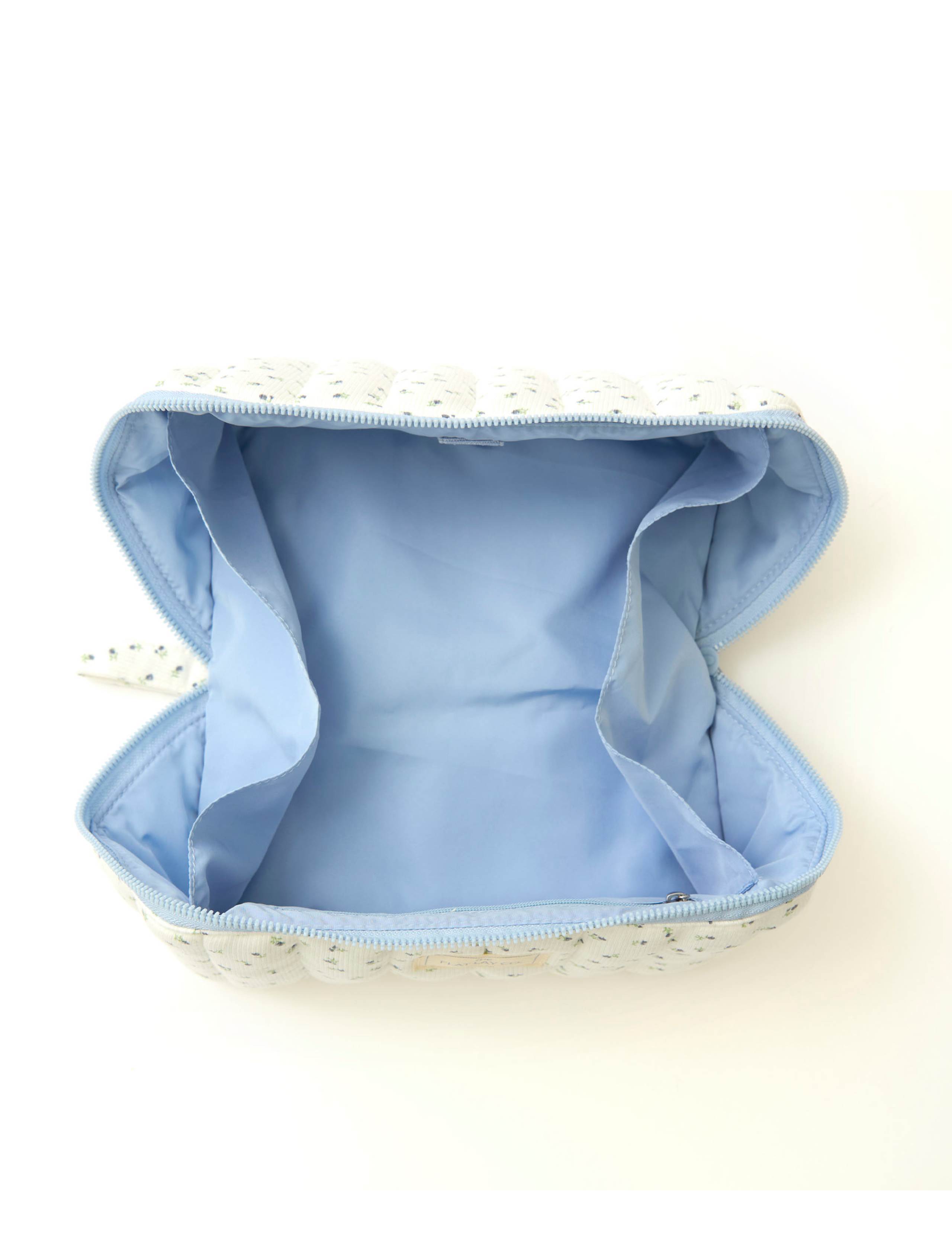 Marshmallow Flat Lay Makeup Box Bag - Cozy Cotton Ditsy Floral 6 of 10