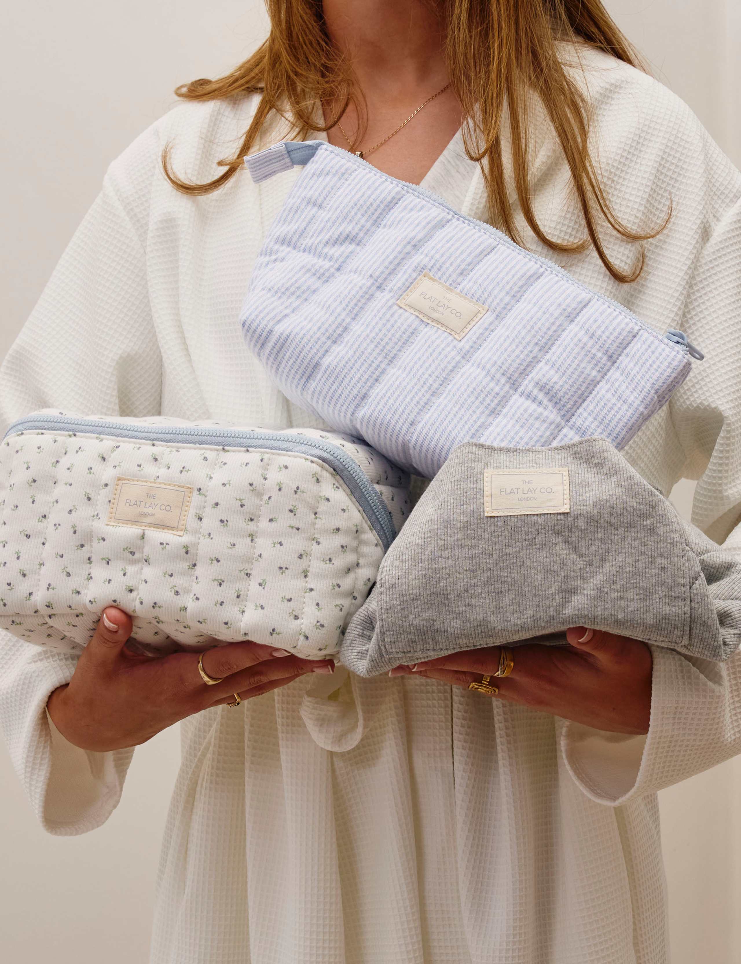 Marshmallow Flat Lay Makeup Box Bag - Cozy Cotton Ditsy Floral 10 of 10