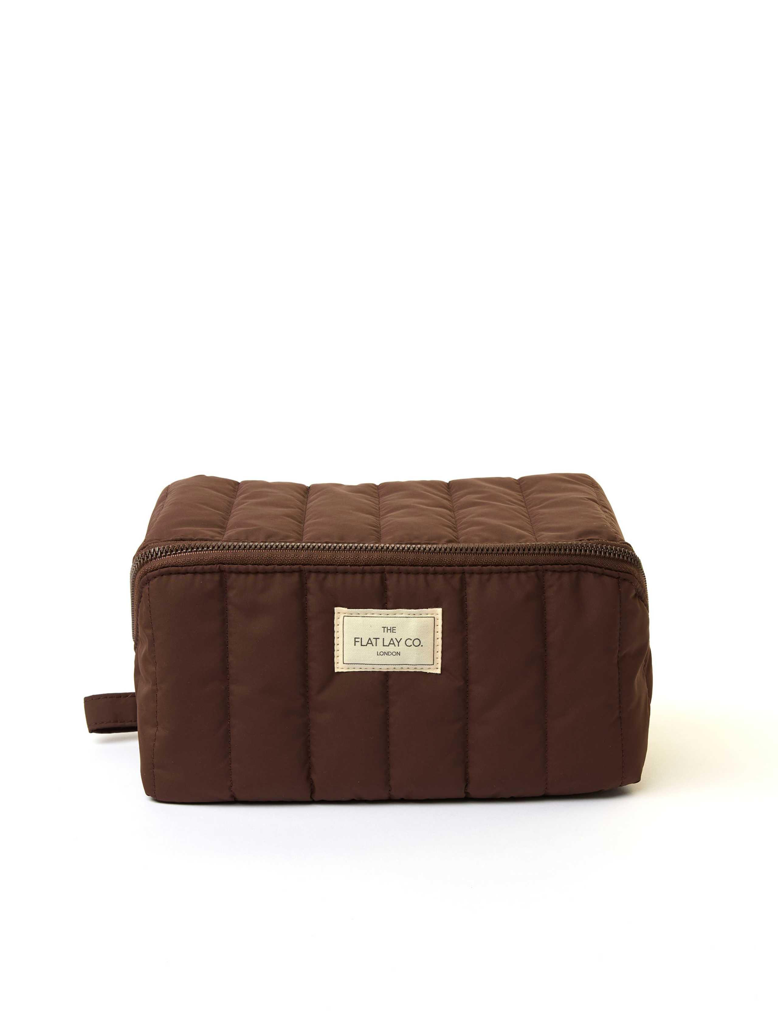 Marshmallow Flat Lay Makeup Box Bag - Espresso 2 of 9