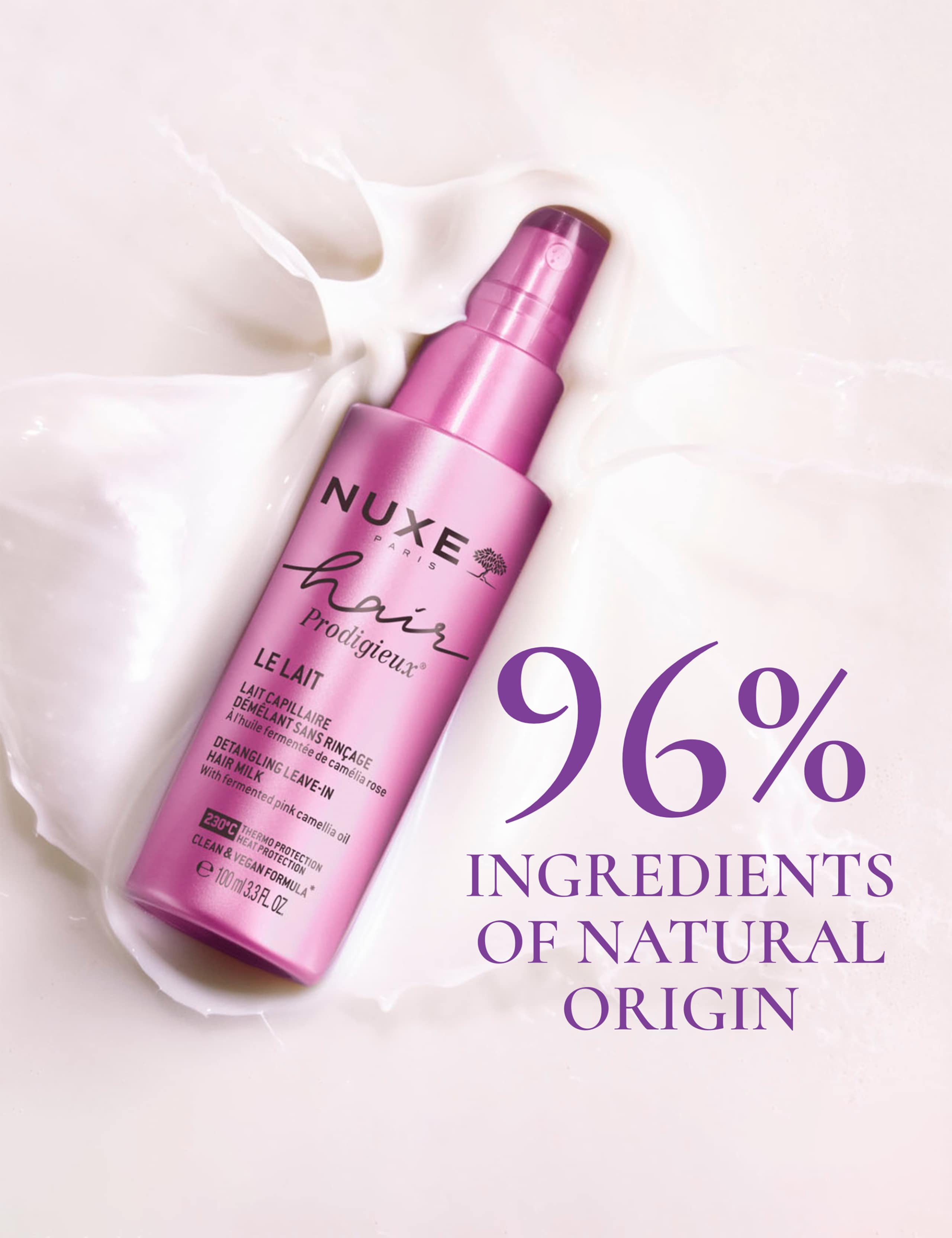 NUXE Hair Prodigieux® Detangling Leave-in Hair Milk 100ml 2 of 5