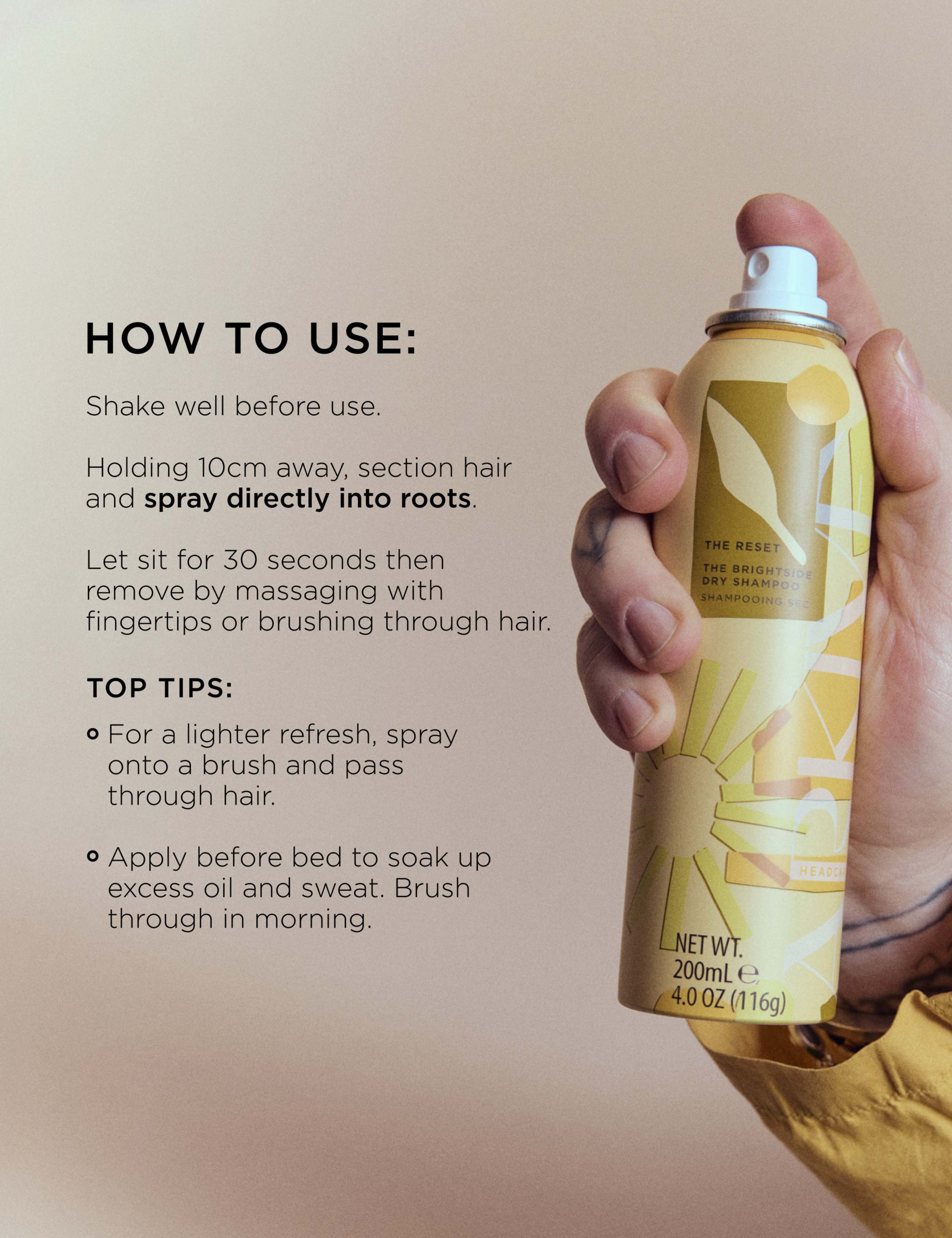 The Reset Dry Shampoo (Brightside) 200ml 5 of 10