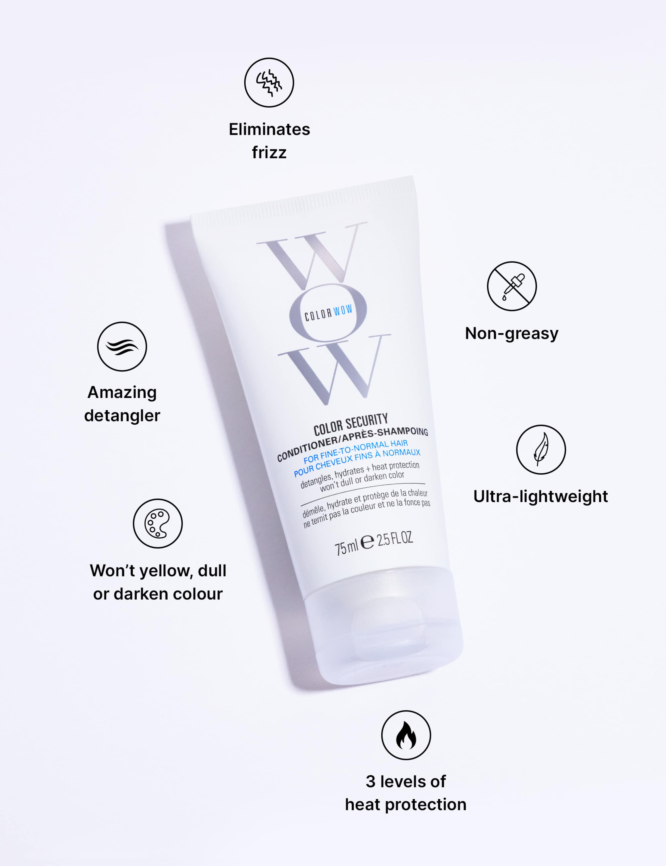 Color Wow Travel Color Security Conditioner Fine to Normal Hair 75ml 2 of 4