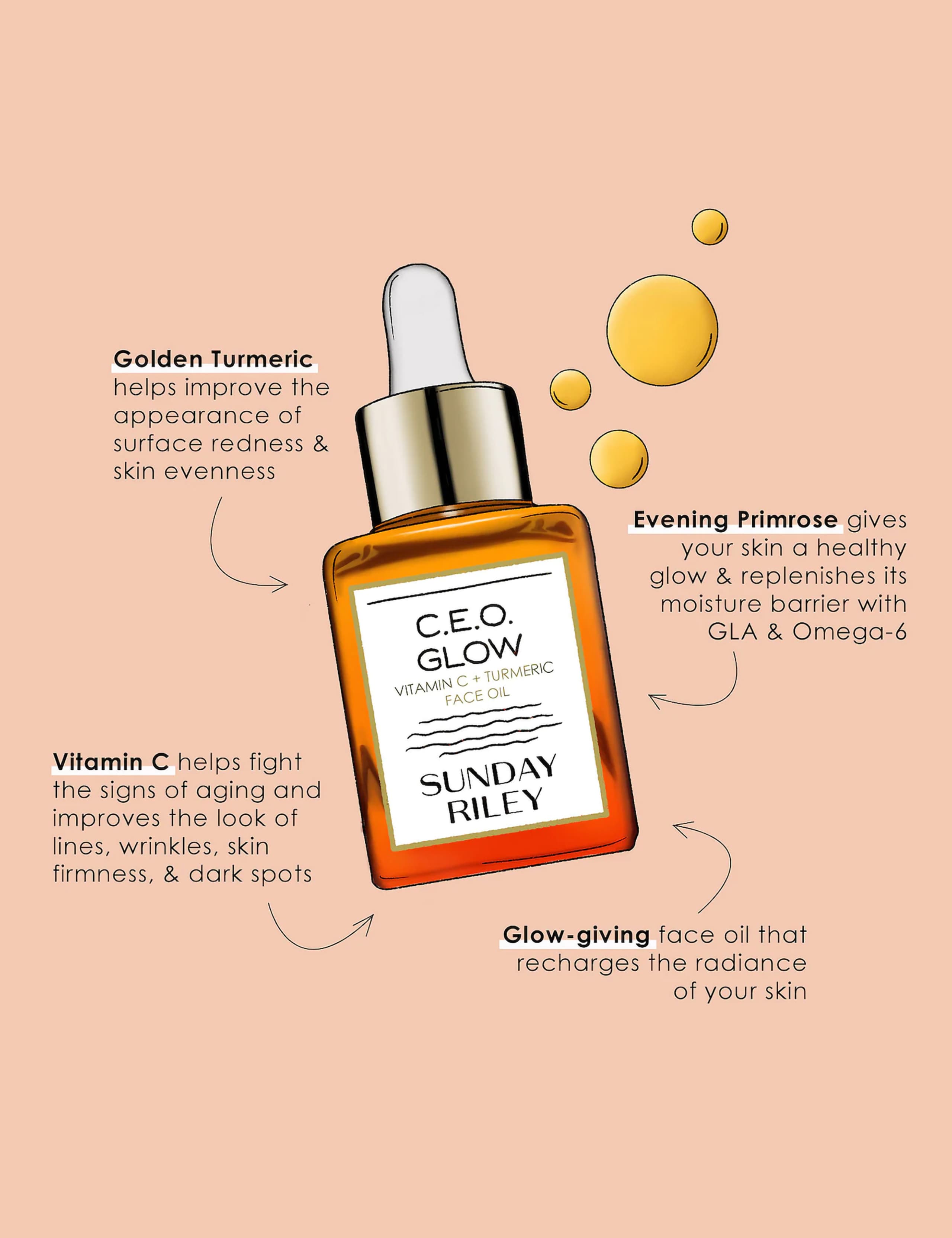 CEO Glow Vitamin C & Turmeric Face Oil 15ml 5 of 5