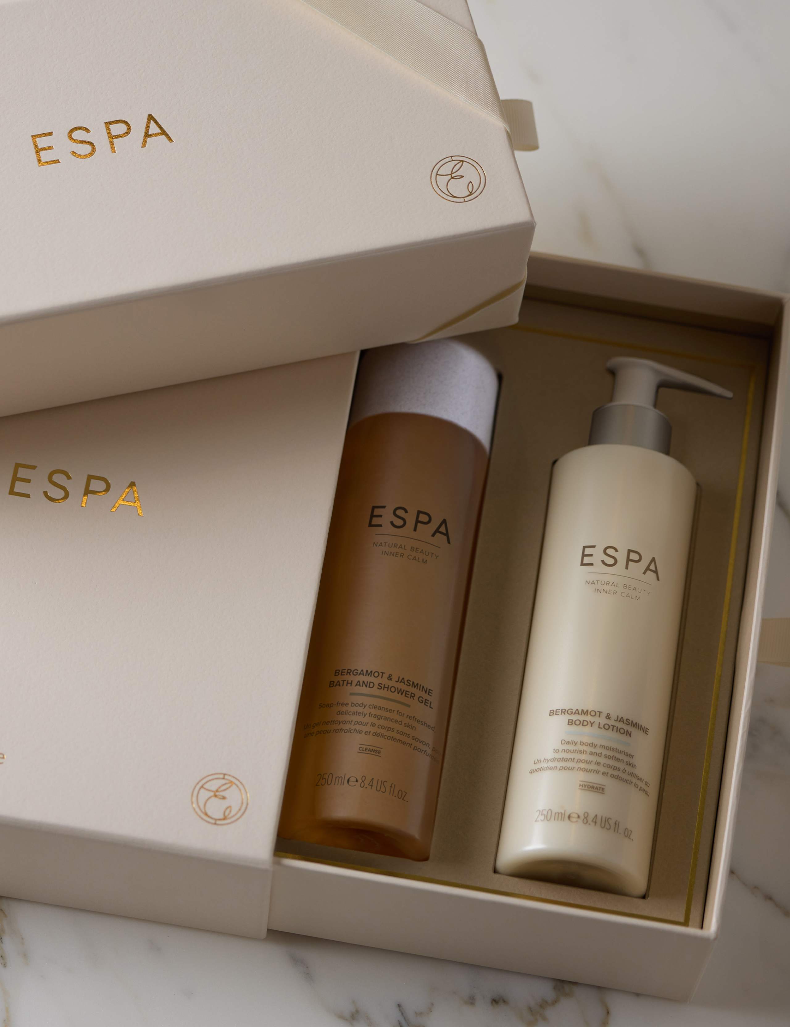 Bergamot and Jasmine Body Care Set 4 of 5