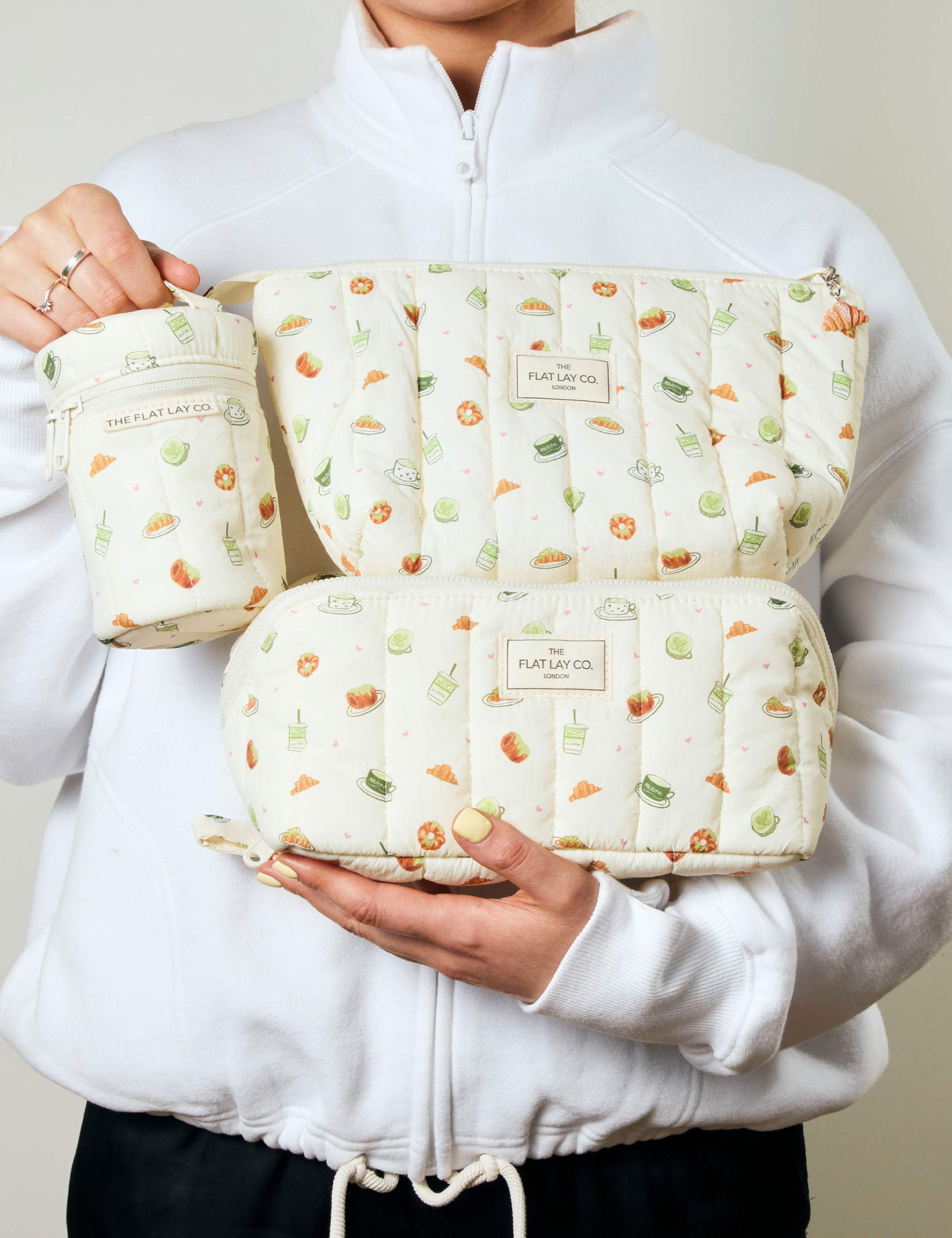 Marshmallow Flat Lay Makeup Box Bag 11 of 11