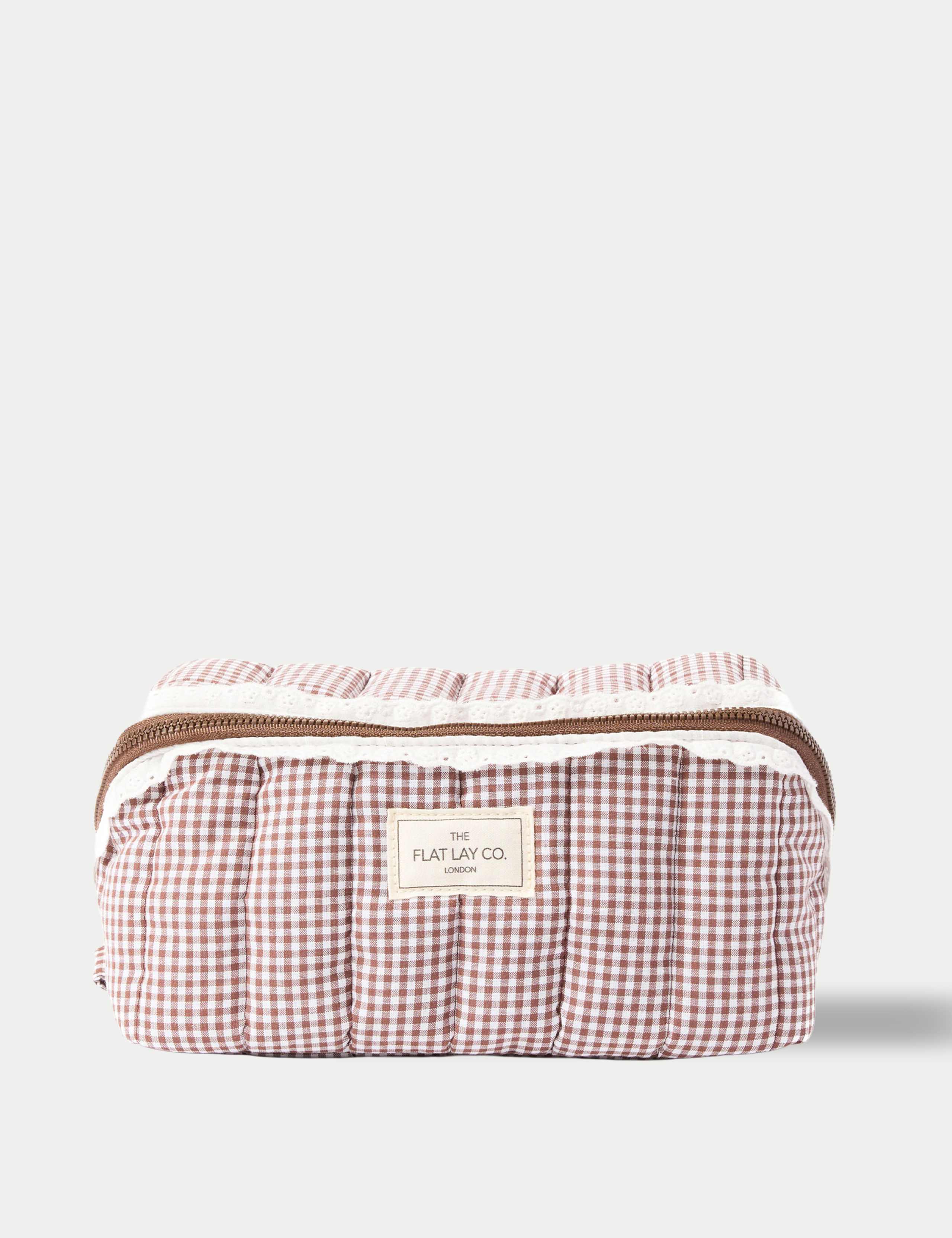 Marshmallow Flat Lay Makeup Box Bag 1 of 5