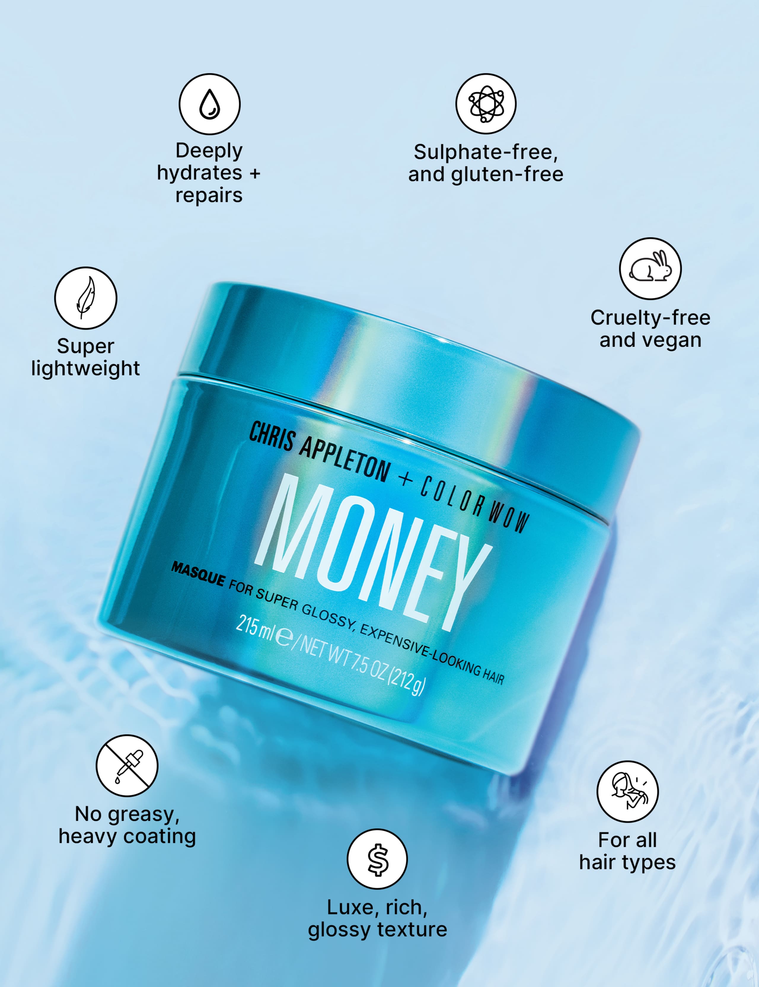 Chris Appleton + Color Wow Money Masque 215ml 7 of 10