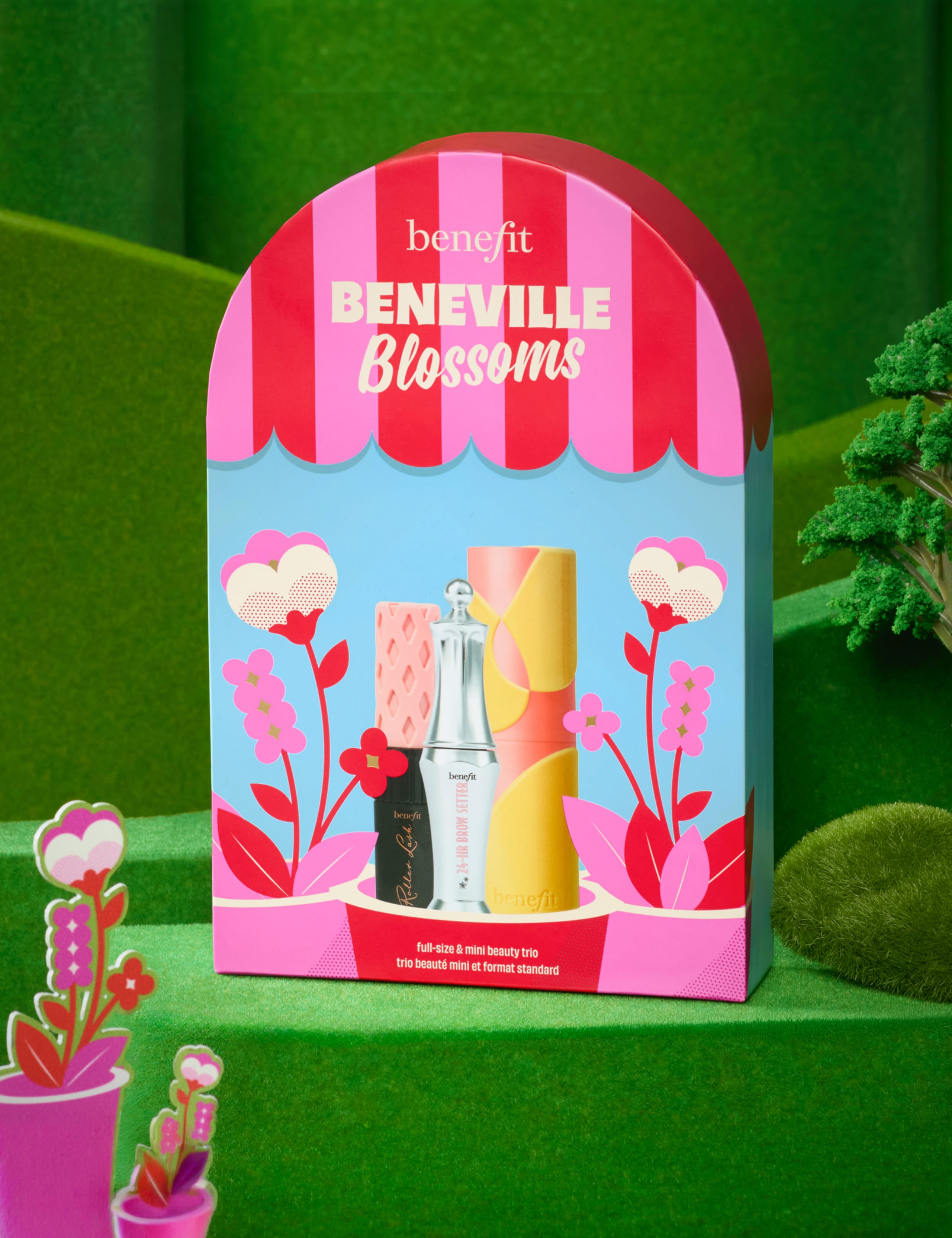 Beneville Blossoms, Gel Stick Blush, Mascara & Eyebrow Gel Trio Gift Set. 9 of 10