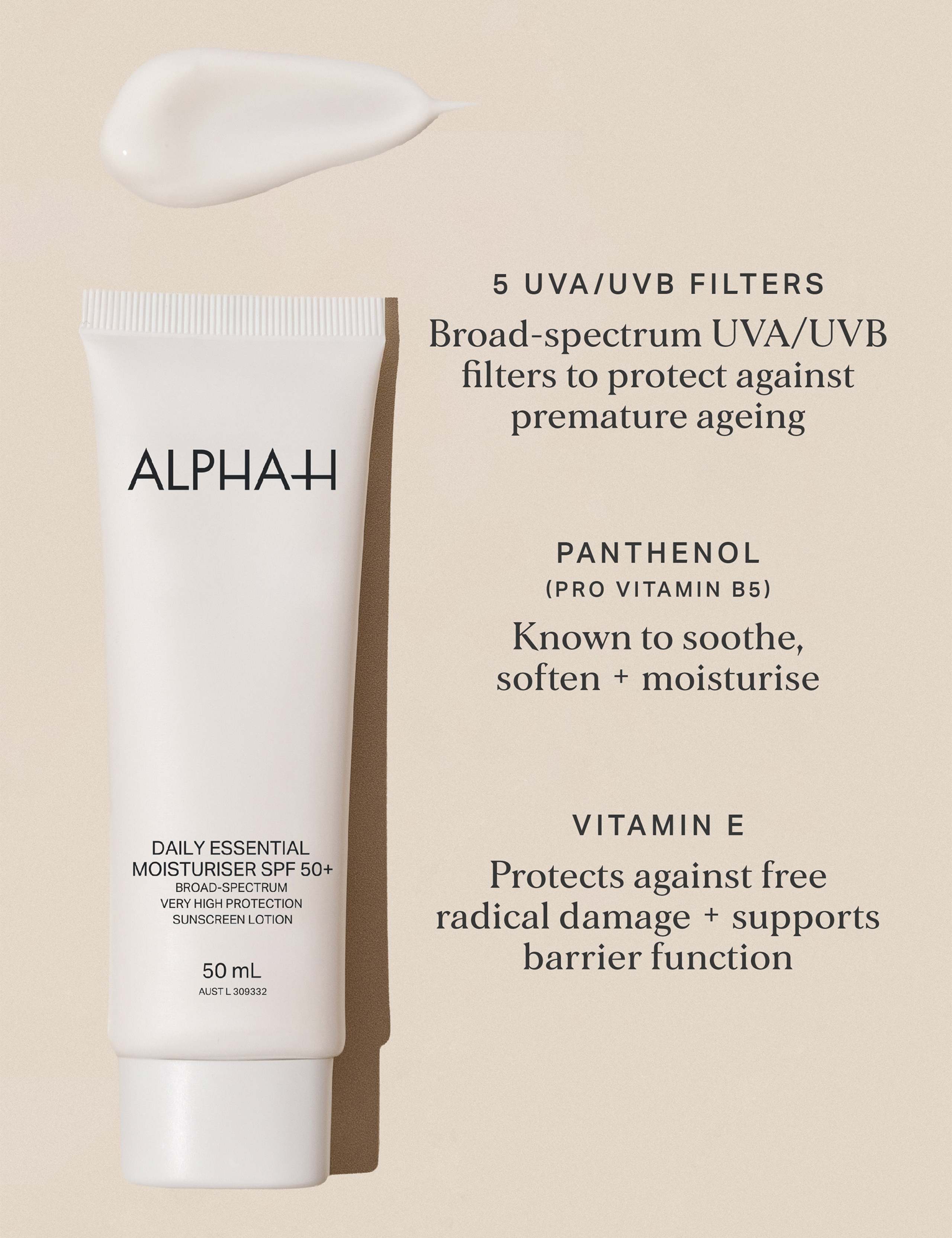 Daily Essential Moisturiser Cream SPF50+ 50ml 2 of 7