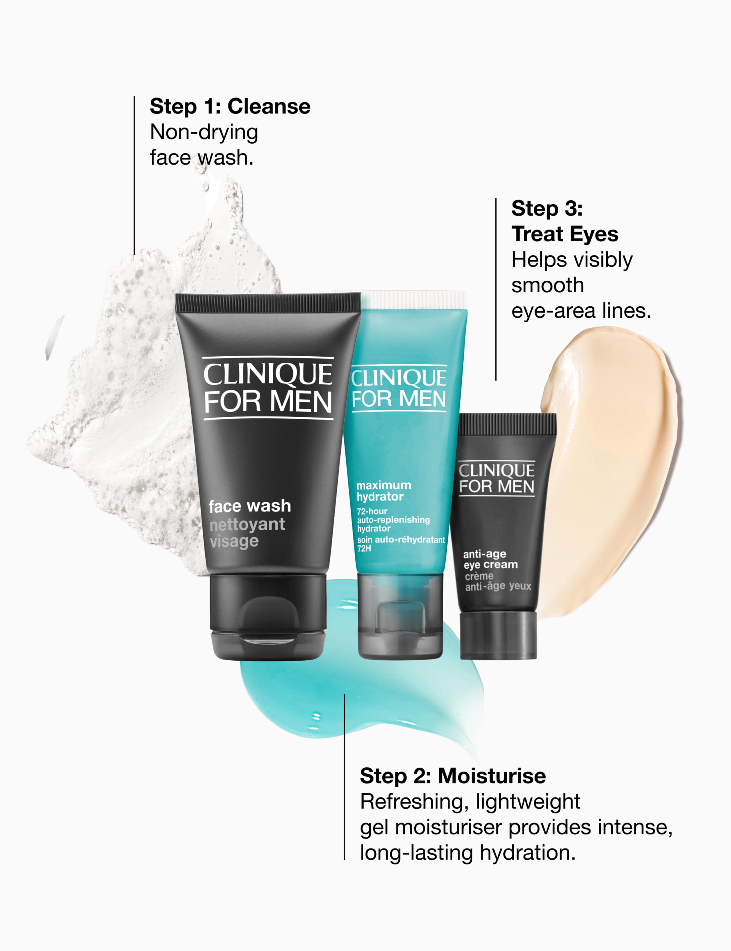 Clinique For Men™ Hydration Skincare Starter Travel Set 3 of 5