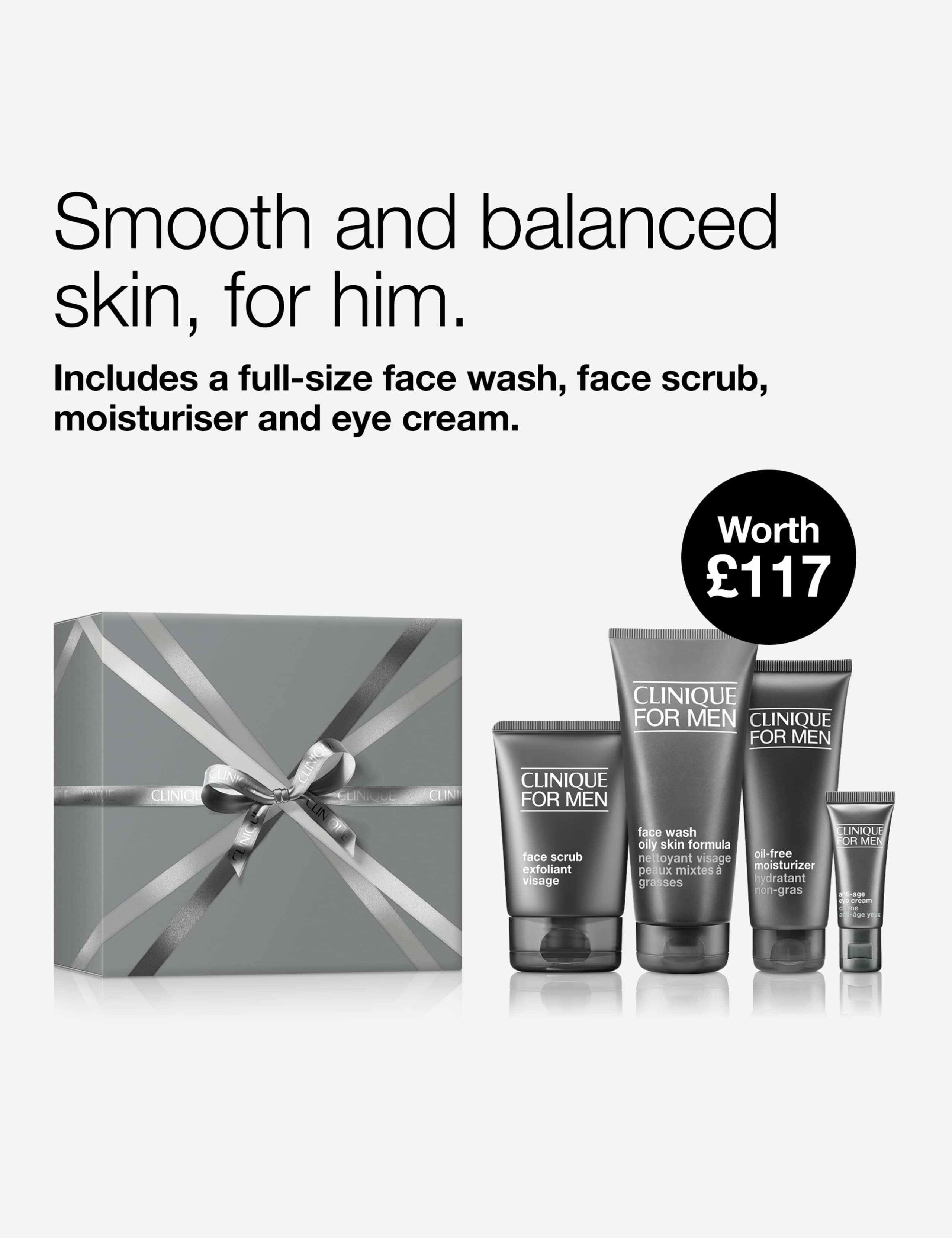 Clinique For Men™ Oil Control Skincare Gift Set for Oily Skin 2 of 5