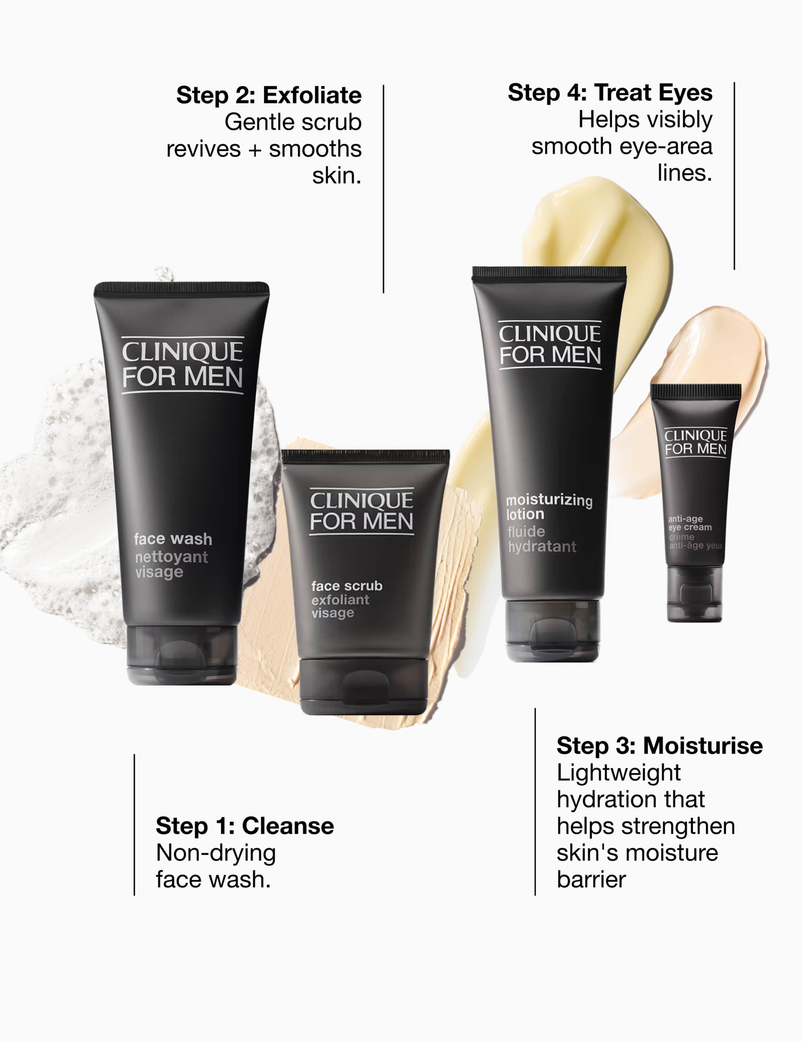 Clinique For Men™ Hydration Skincare Gift Set for Dry Skin 3 of 5