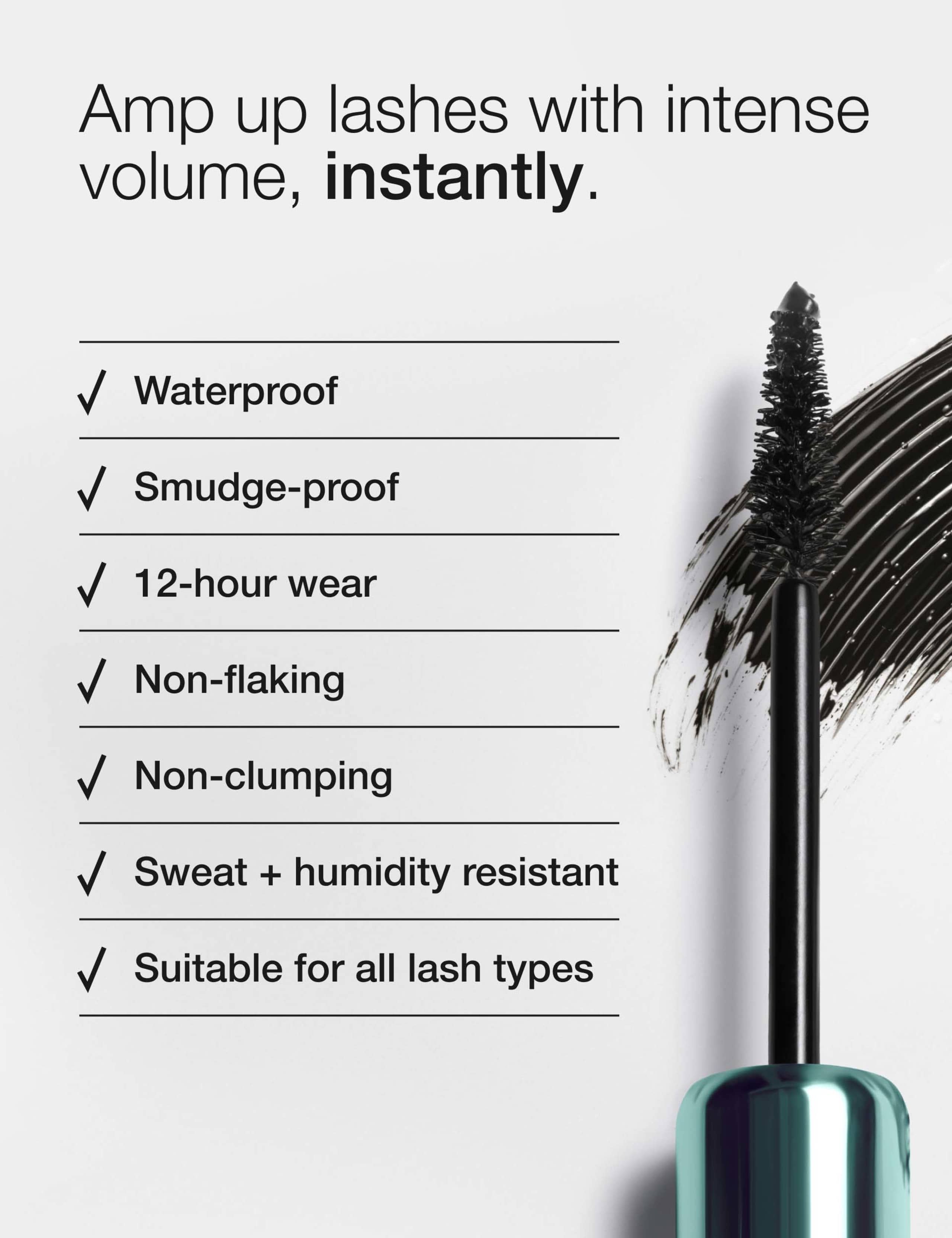 High Impact High-Fi™ Full Volume Waterproof Mascara - Intense Black 8 of 9