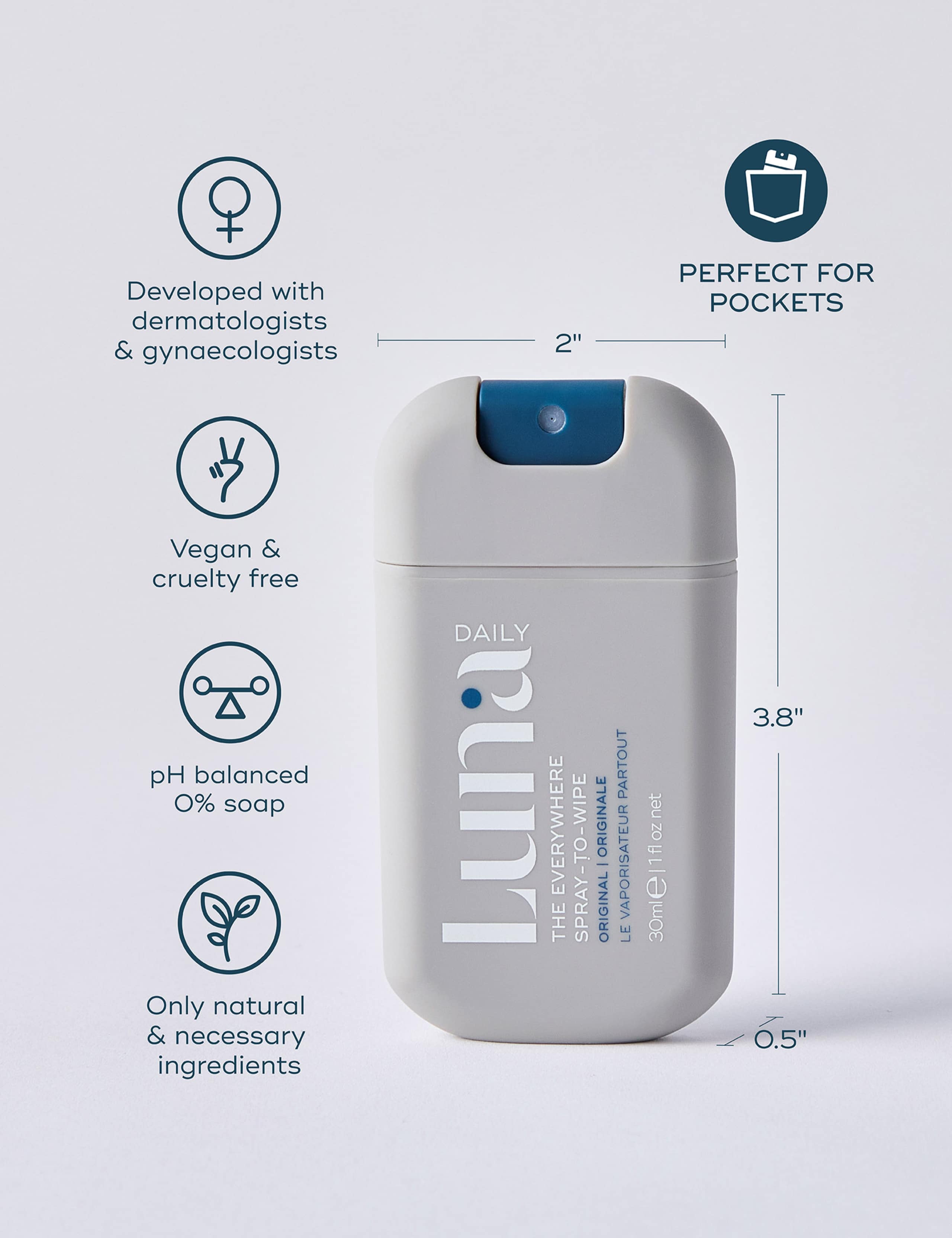 The Everywhere Spray-to-Wipe Original 30ml 4 of 8