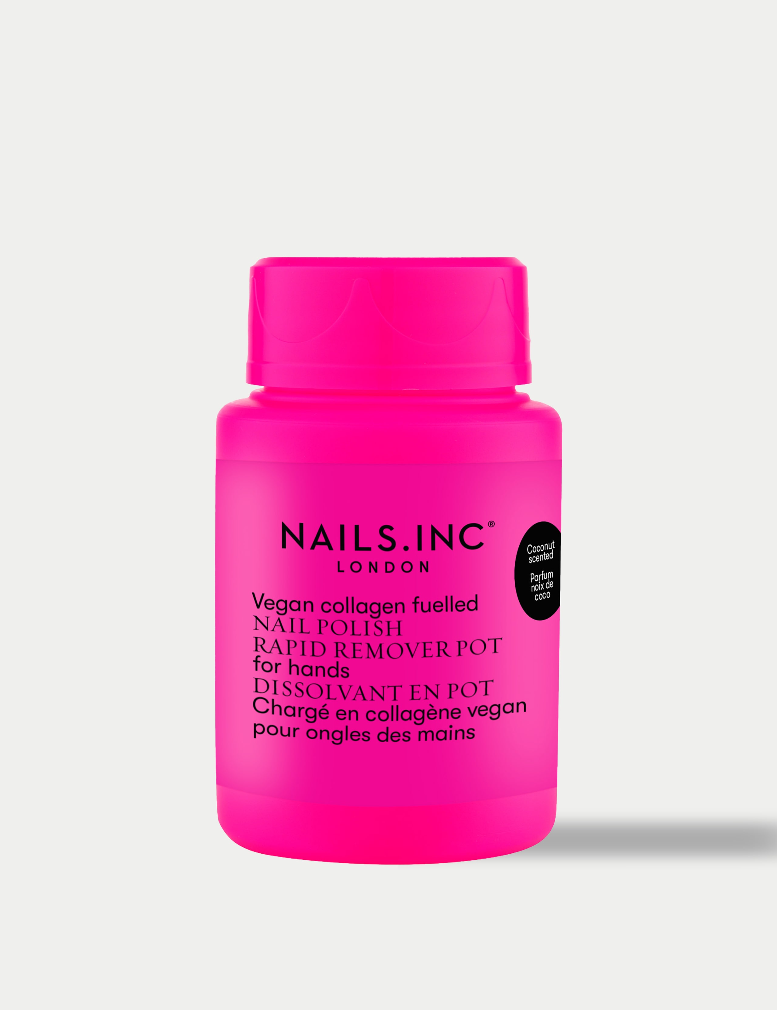 Powered by Vegan Collagen Nail Polish Remover Neon Pink 50ml 1 of 1