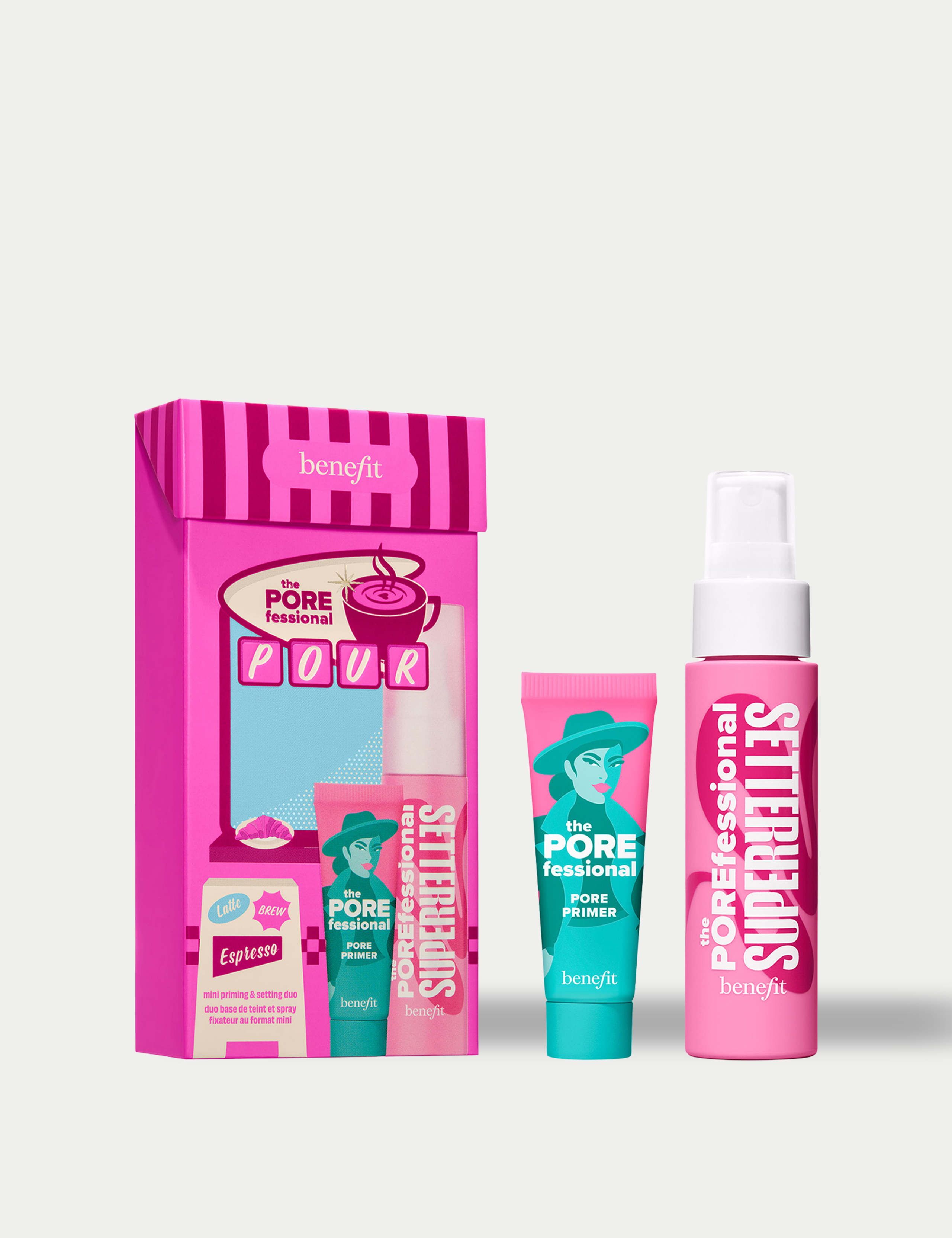 The Porefessional Pour, Mini Primer & Setting Spray Duo Stocking Filler 1 of 10