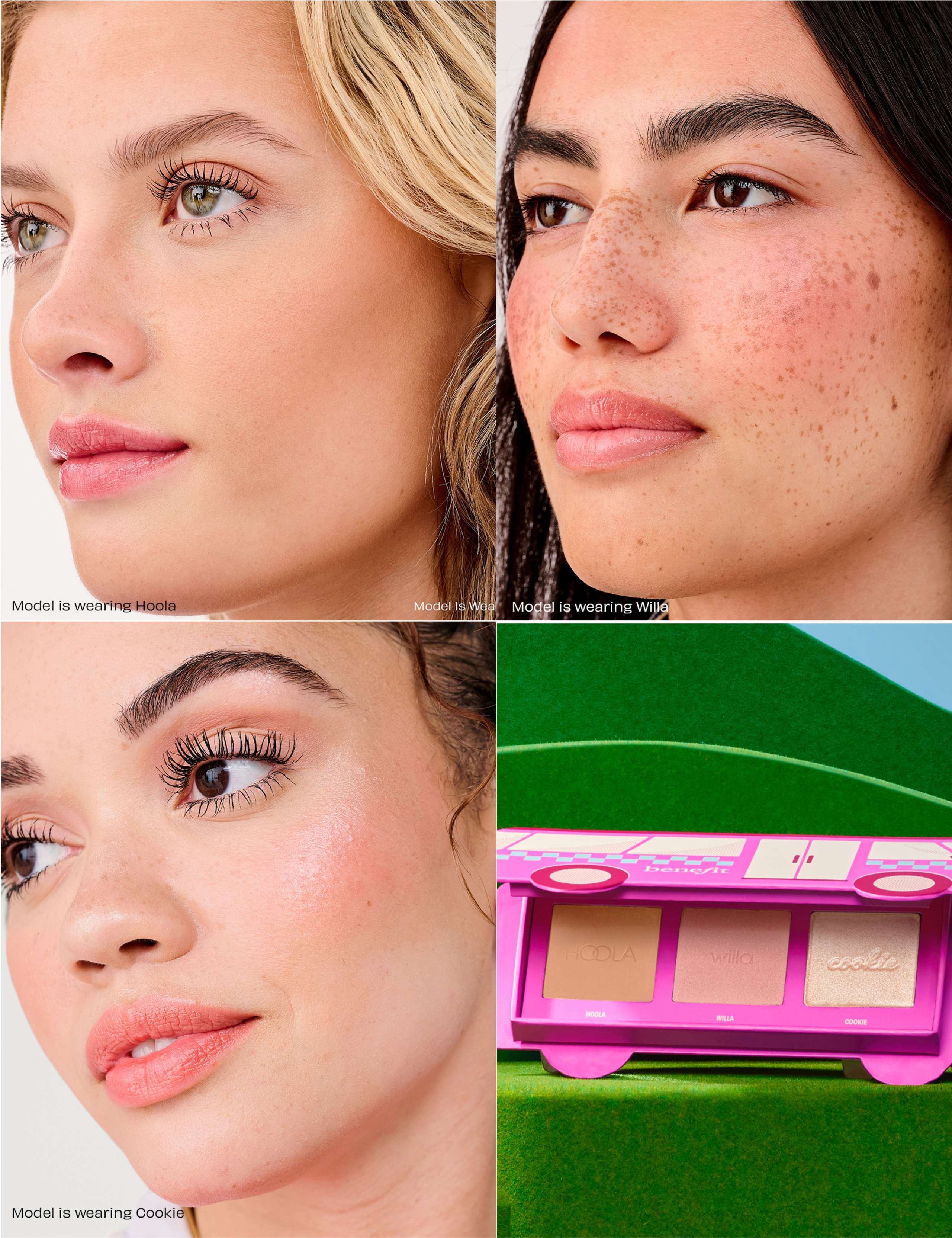 Beauty Bus Stop, Hoola Bronzer, Blusher & Highlighter Cheek Gift Palette 2 of 8