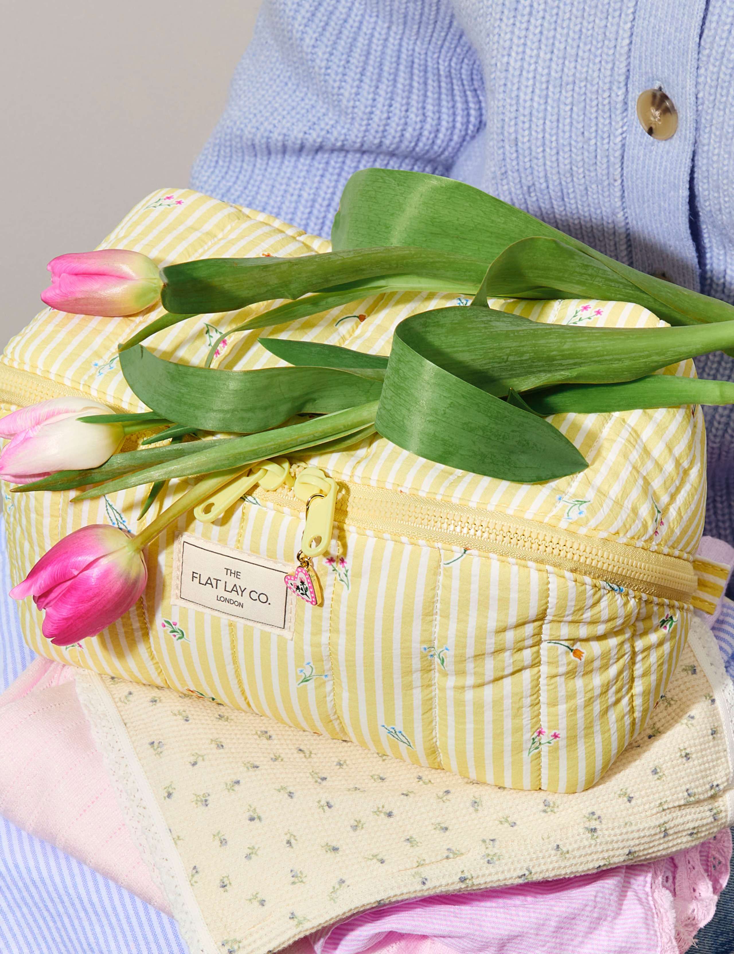 Marshmallow Flat Lay Makeup Box Bag 7 of 9