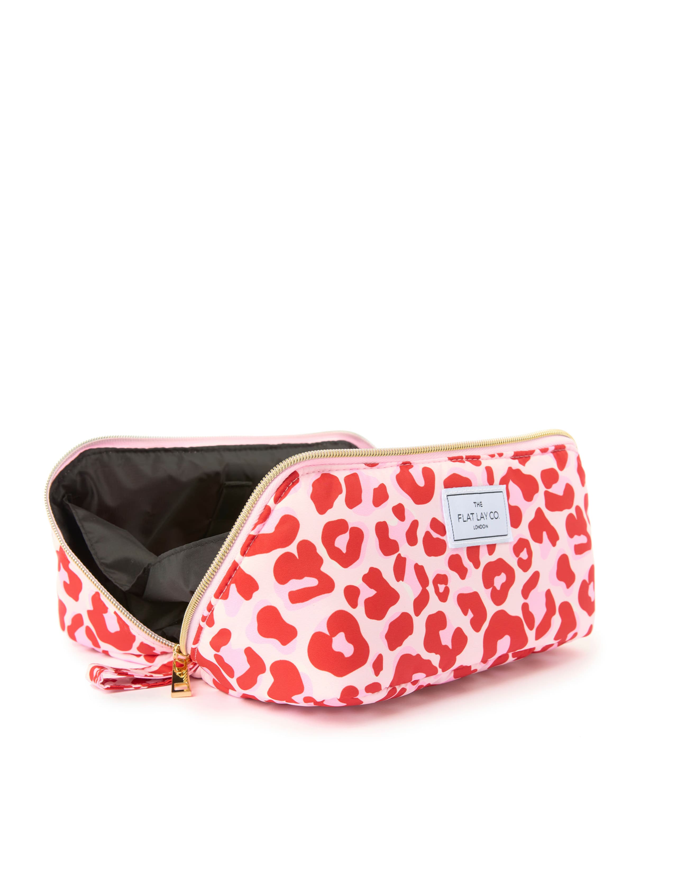 Flat Lay Makeup Box Bag - Pink Leopard 3 of 6