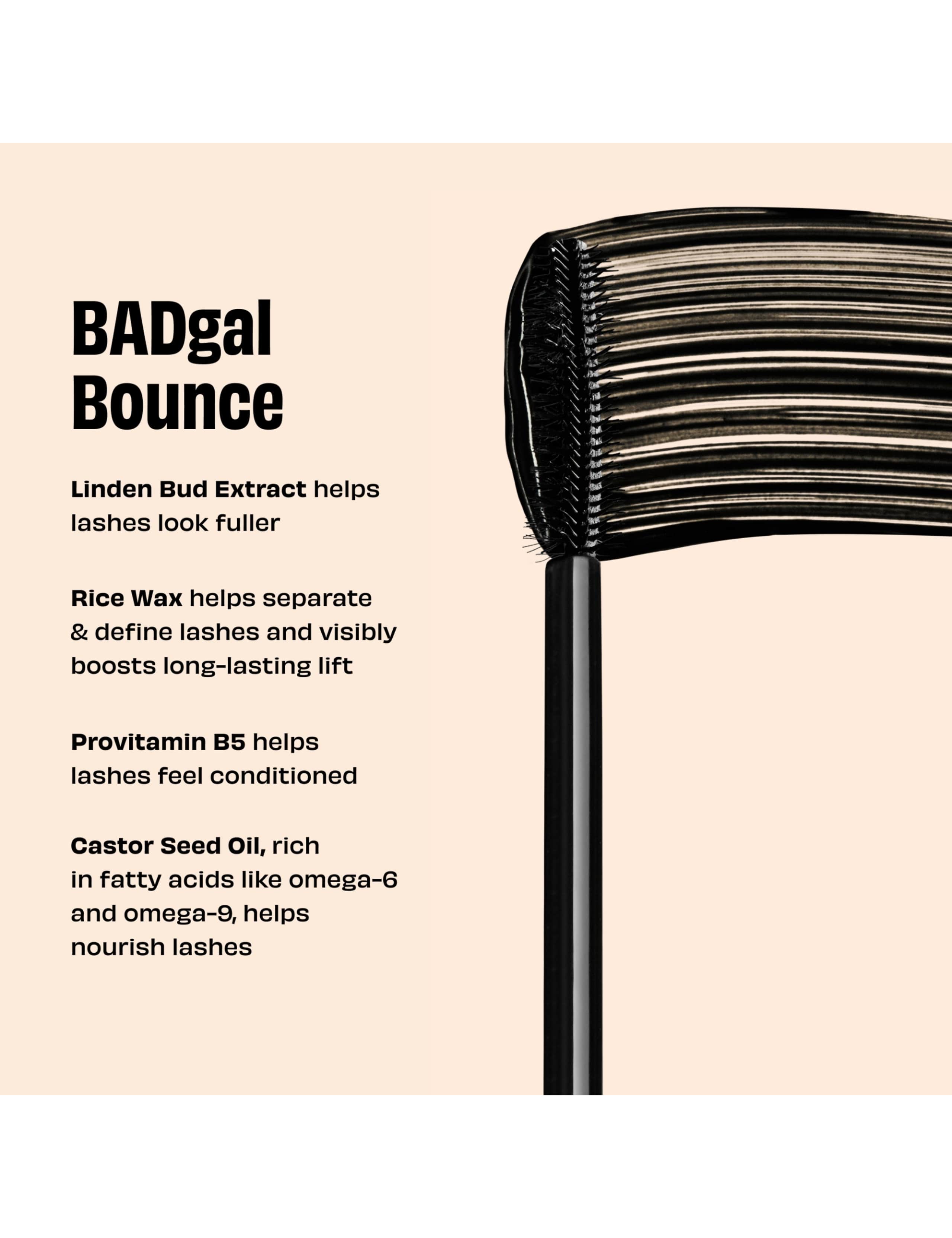Badgal Bounce Pump'd Up Brown Fluffing & Volumising Mascara 8.5g 4 of 10