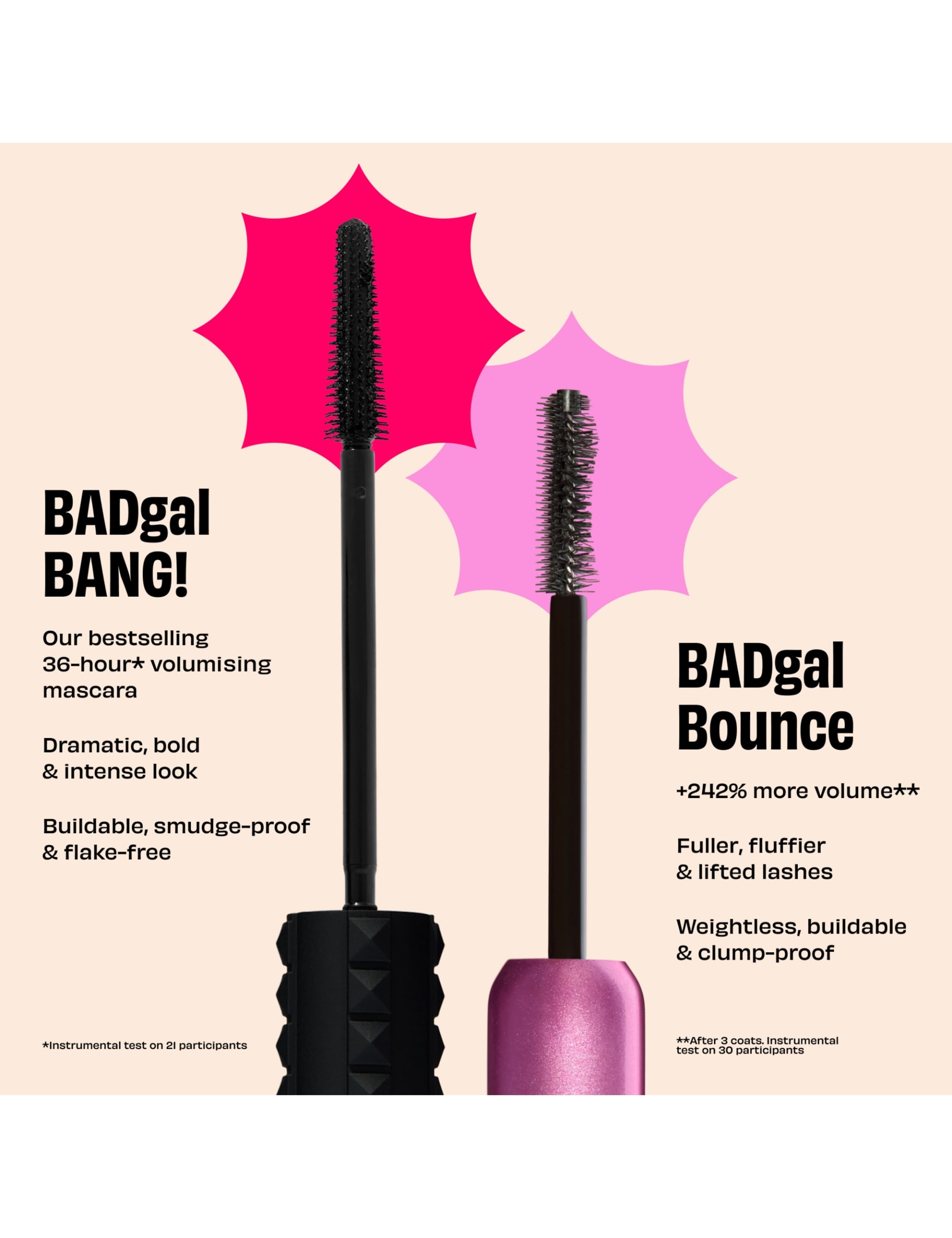 Badgal Bounce Pump'd Up Brown Fluffing & Volumising Mascara 8.5g 8 of 10