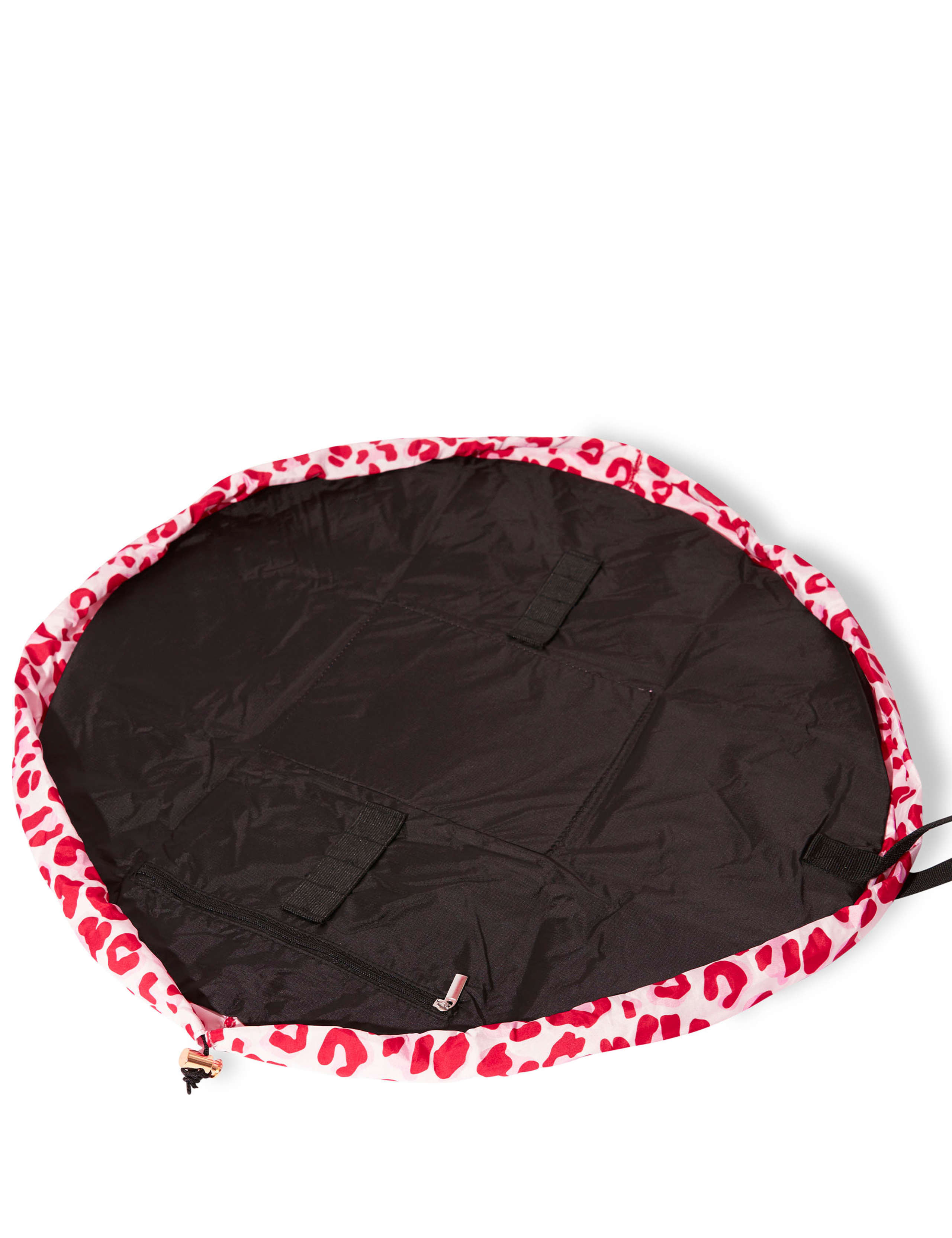 Open Flat Makeup Bag In Pink Leopard 5 of 6