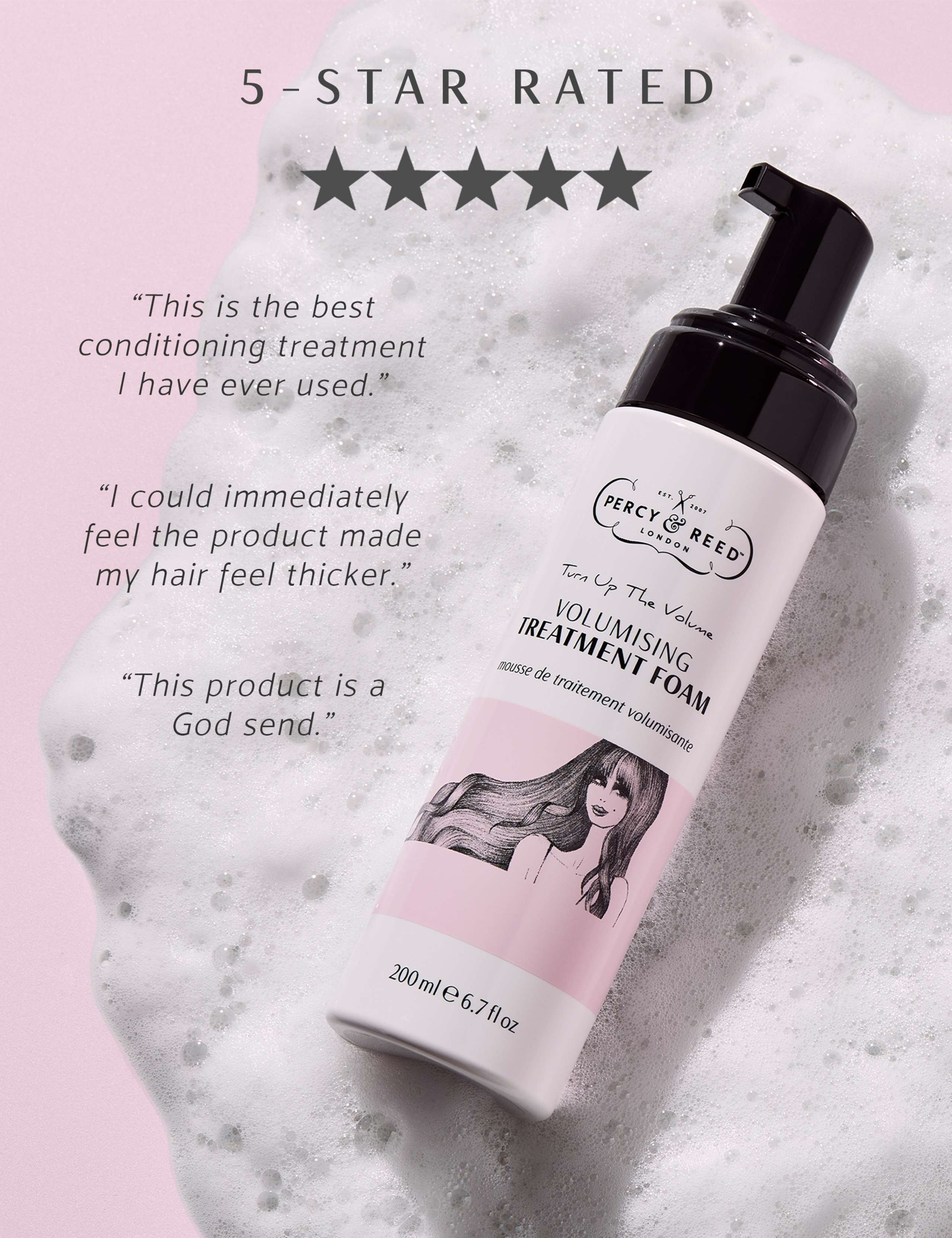 Turn Up The Volume Volumising Treatment Foam 200ml 6 of 6