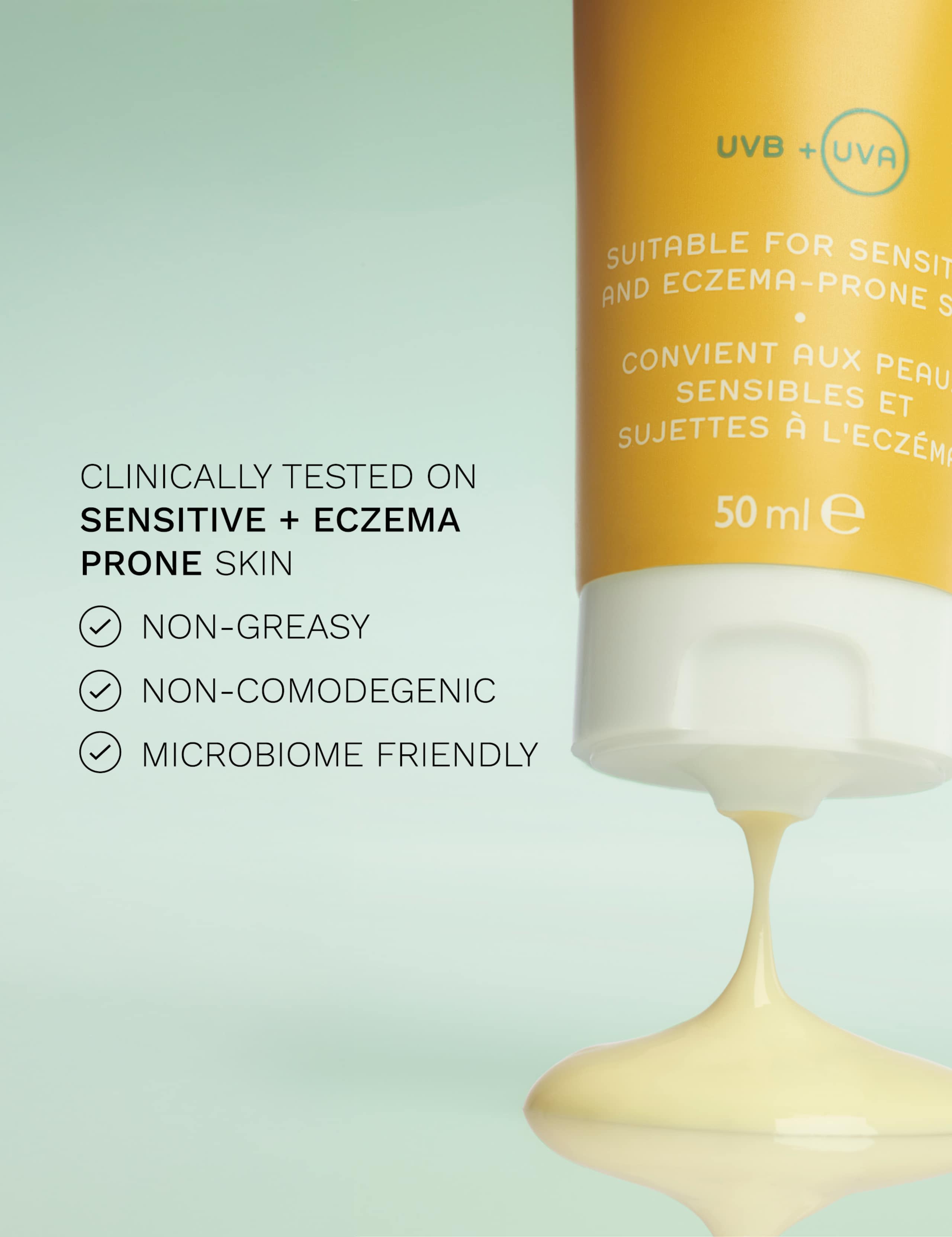 Clean Skincare Evercalm Sensitive Support Sunscreen SPF 50+ 50ml 4 of 7