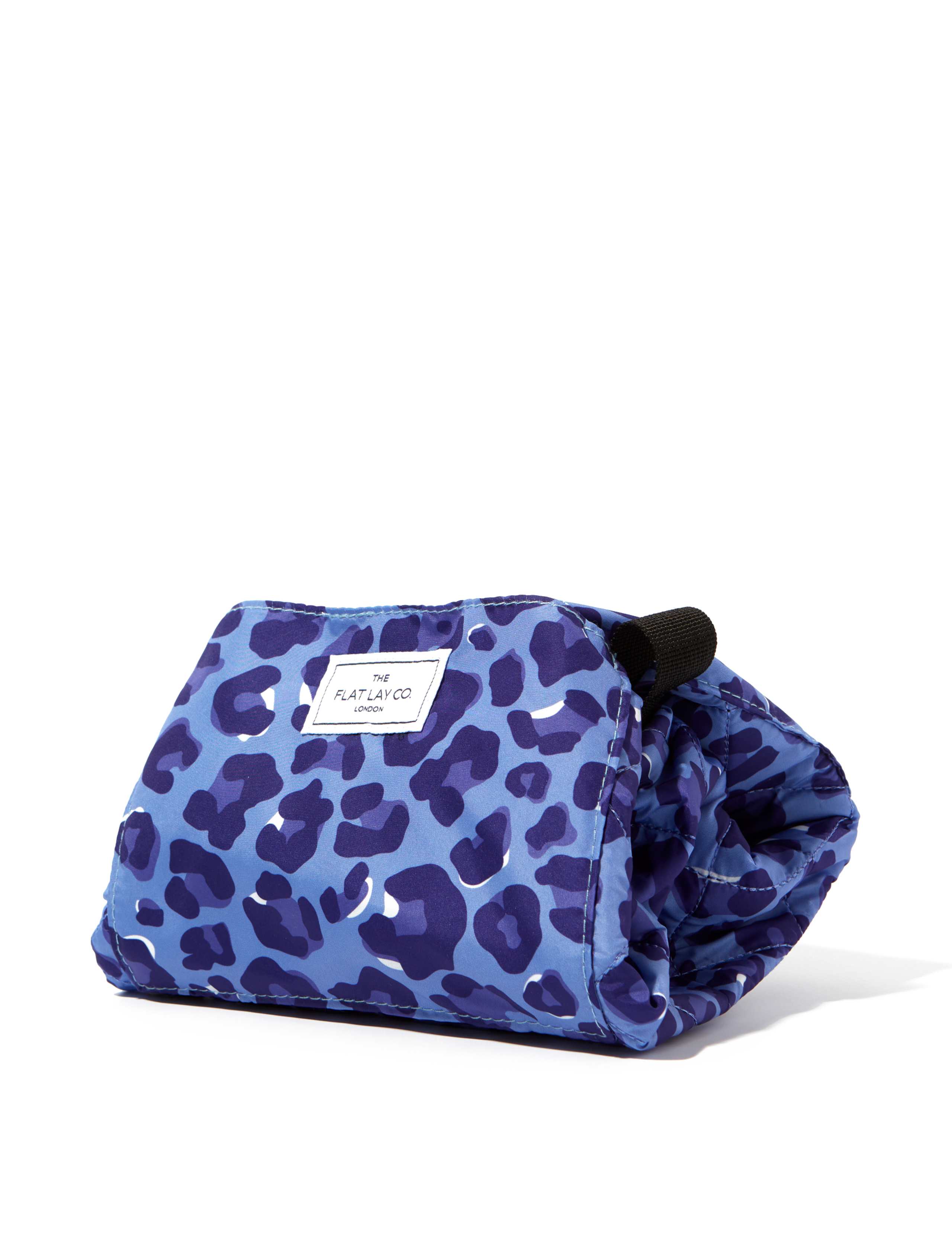 Blue Leopard Full Size Flat Lay Makeup Bag 2 of 10