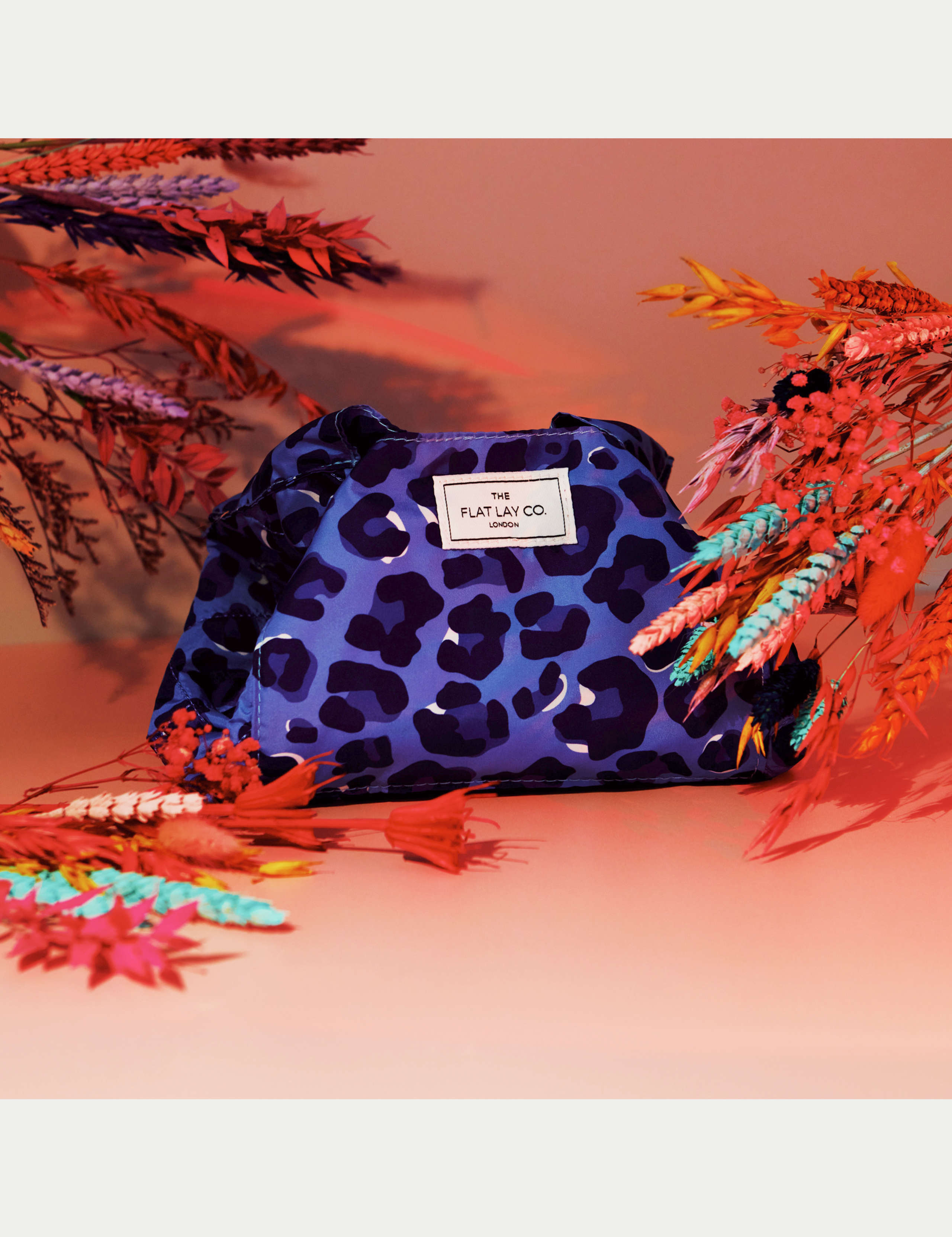 Blue Leopard Full Size Flat Lay Makeup Bag 8 of 10