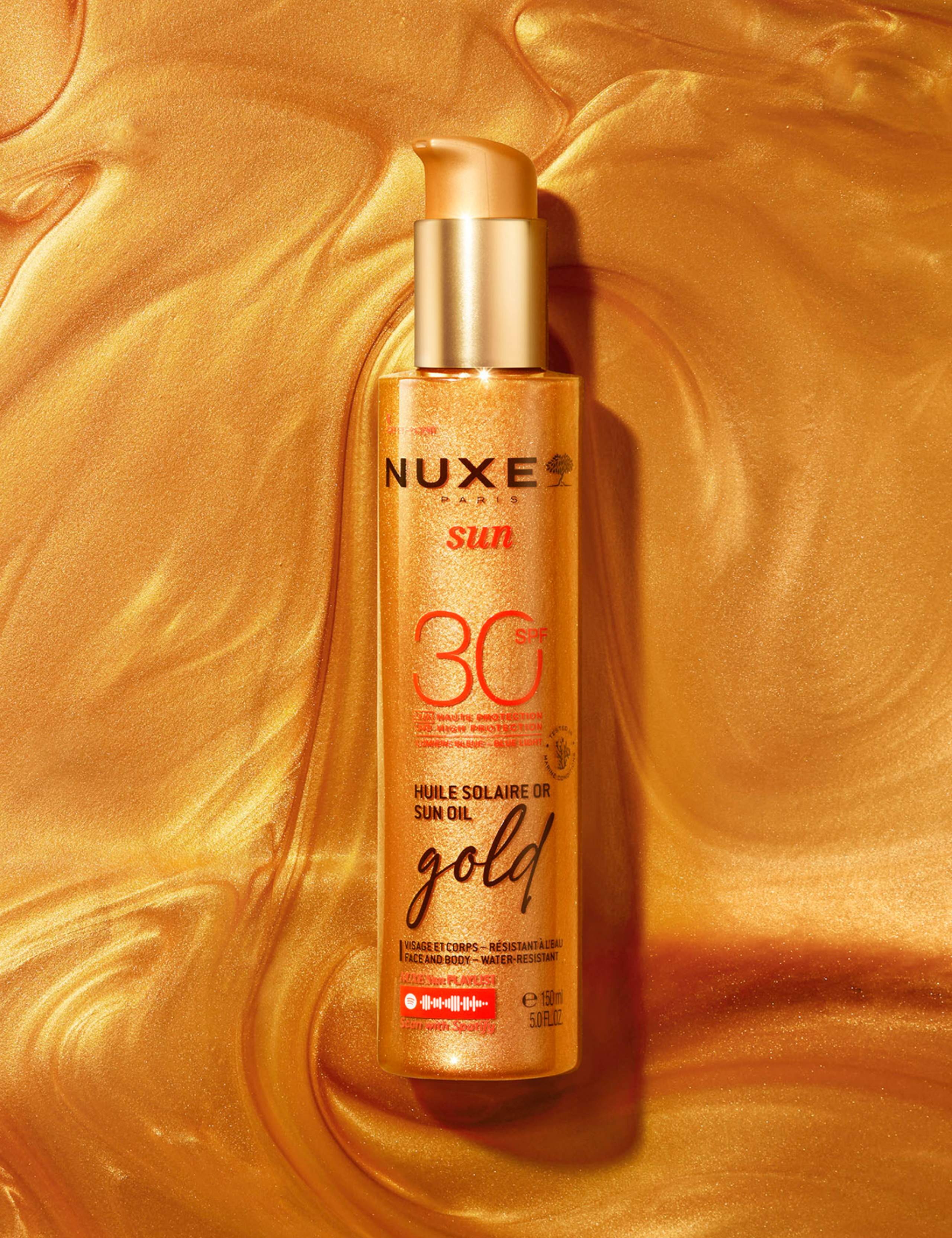 NUXE Sun Oil Gold Shimmer High Protectiion SPF 30 150ml 2 of 7