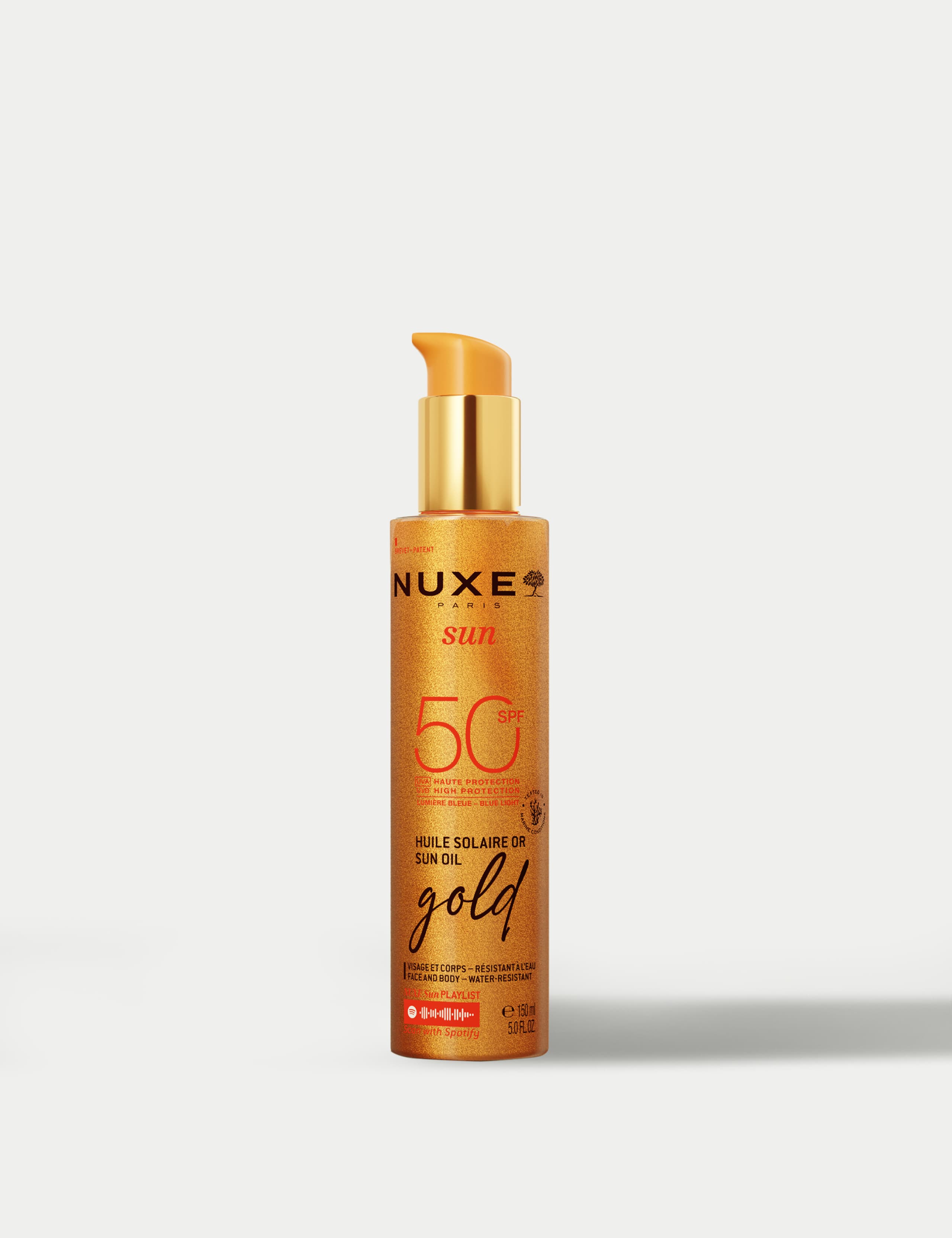 NUXE Sun Oil Gold Shimmer High Protection SPF50 150ml 1 of 6